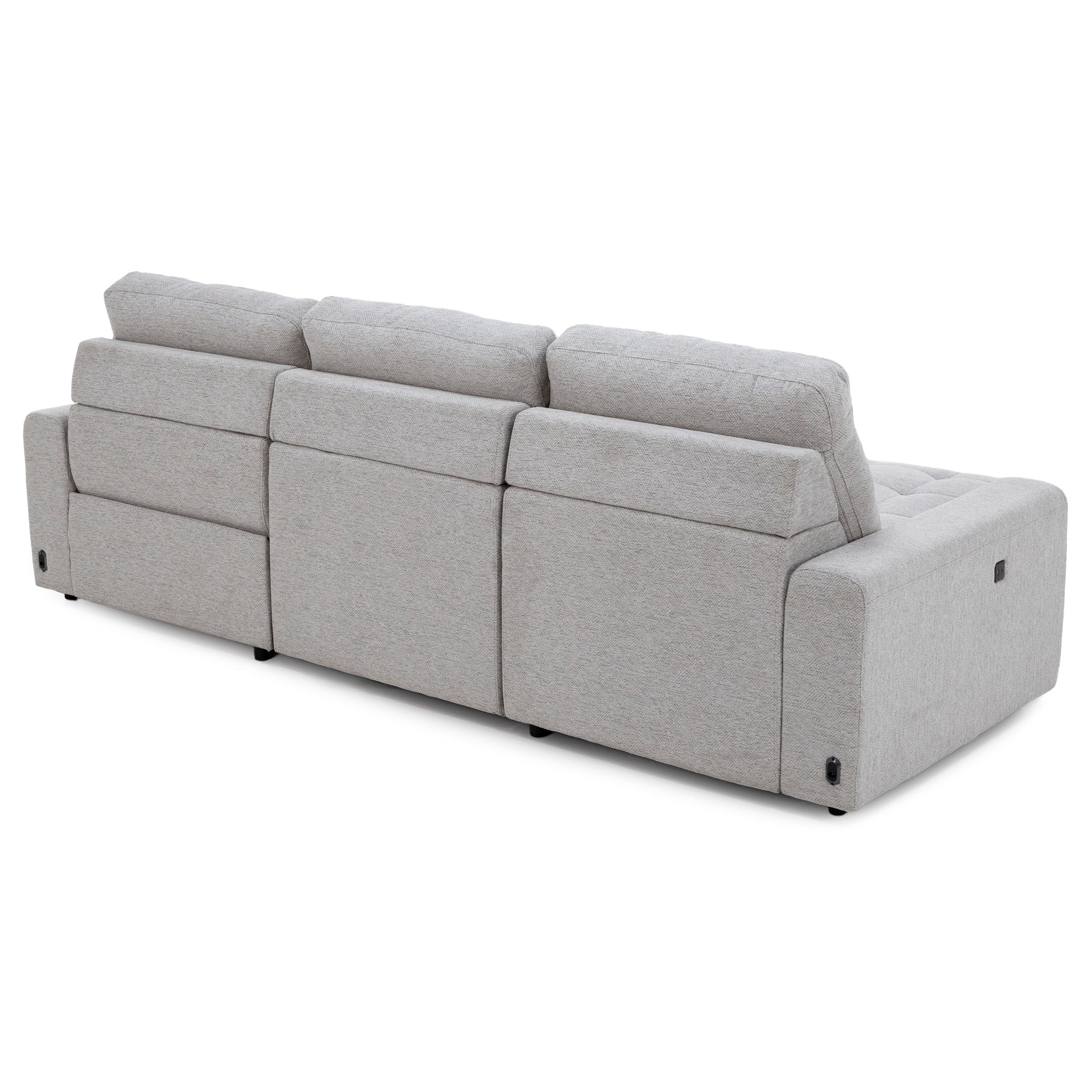 Duncan 3-Pc. Power Reclining Chaise Sofa With One Power Armless Sliding Chair