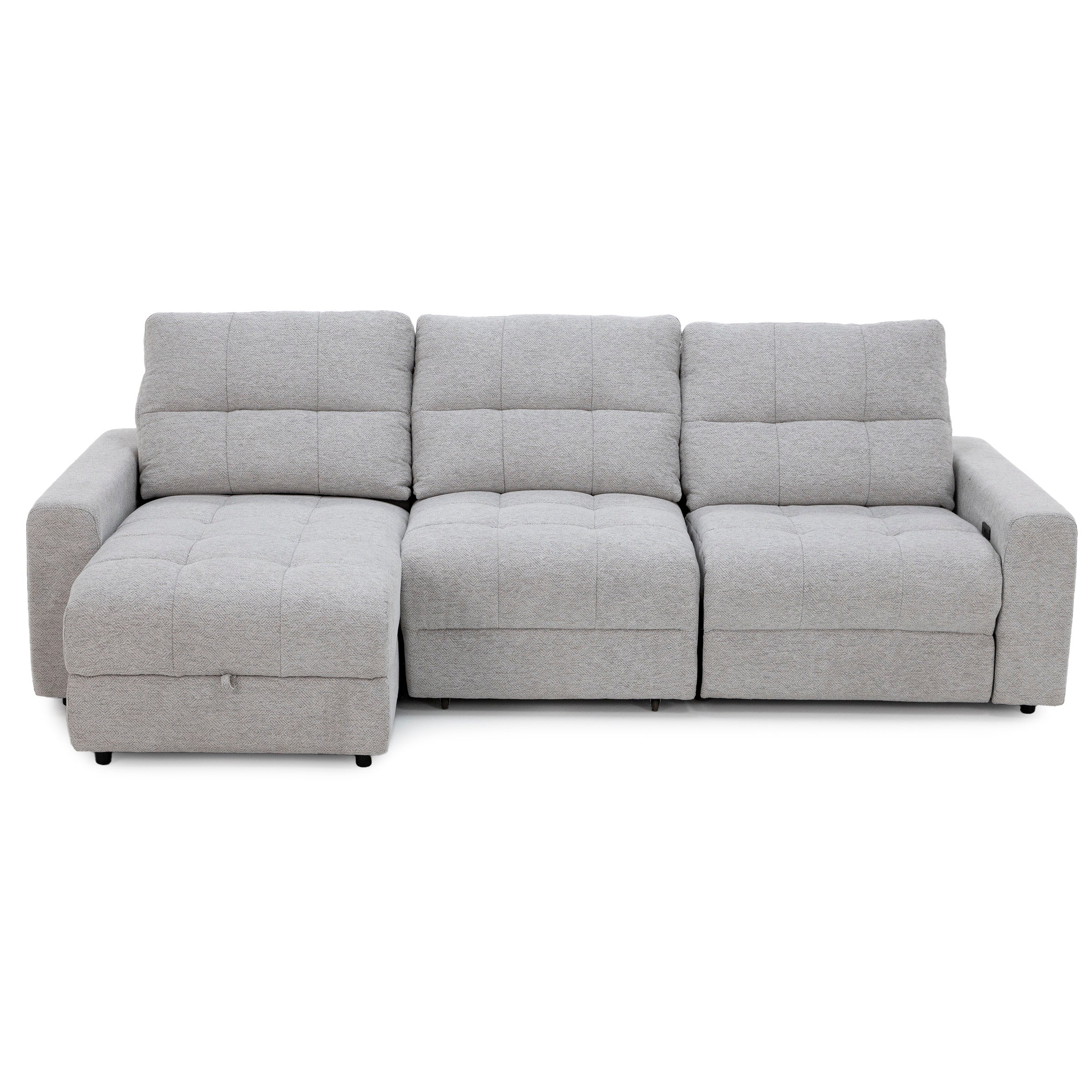 Duncan 3-Pc. Power Reclining Chaise Sofa With One Power Armless Sliding Chair