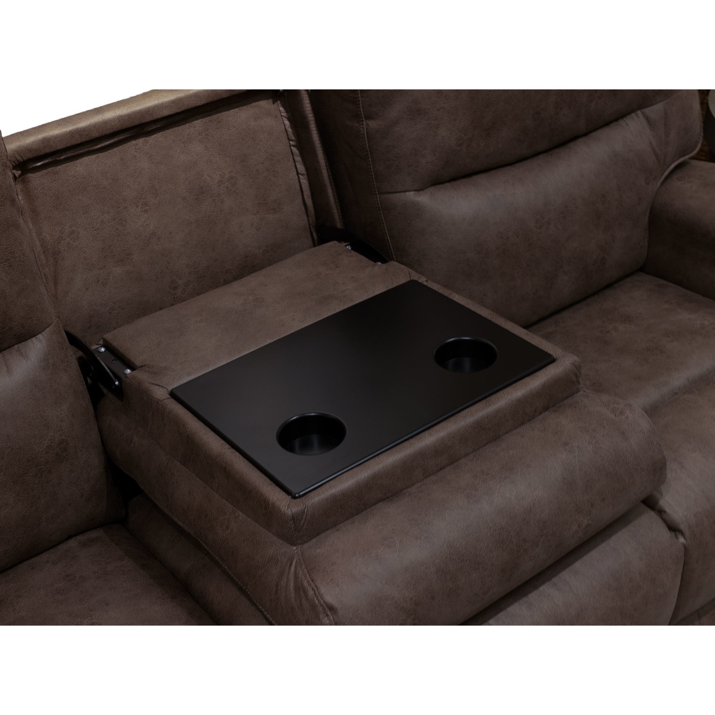 Hardin 3-Pc. Power Headrest Reclining Sofa With Drop Down Table