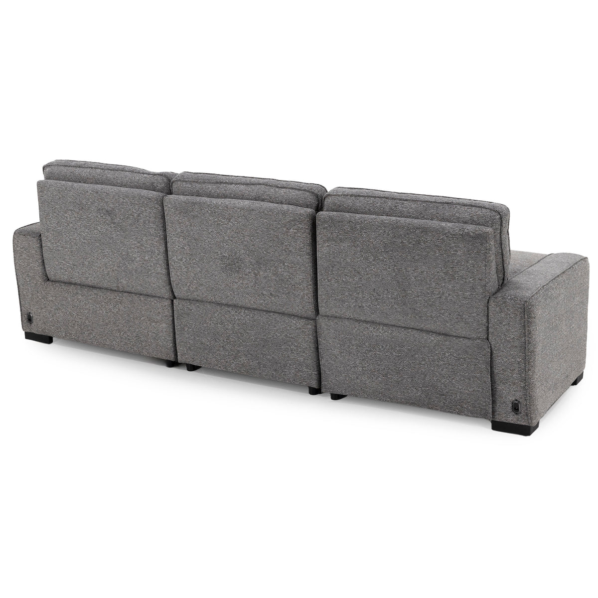 Beckett 3-Pc. Power Headrest Reclining Chaise Sofa