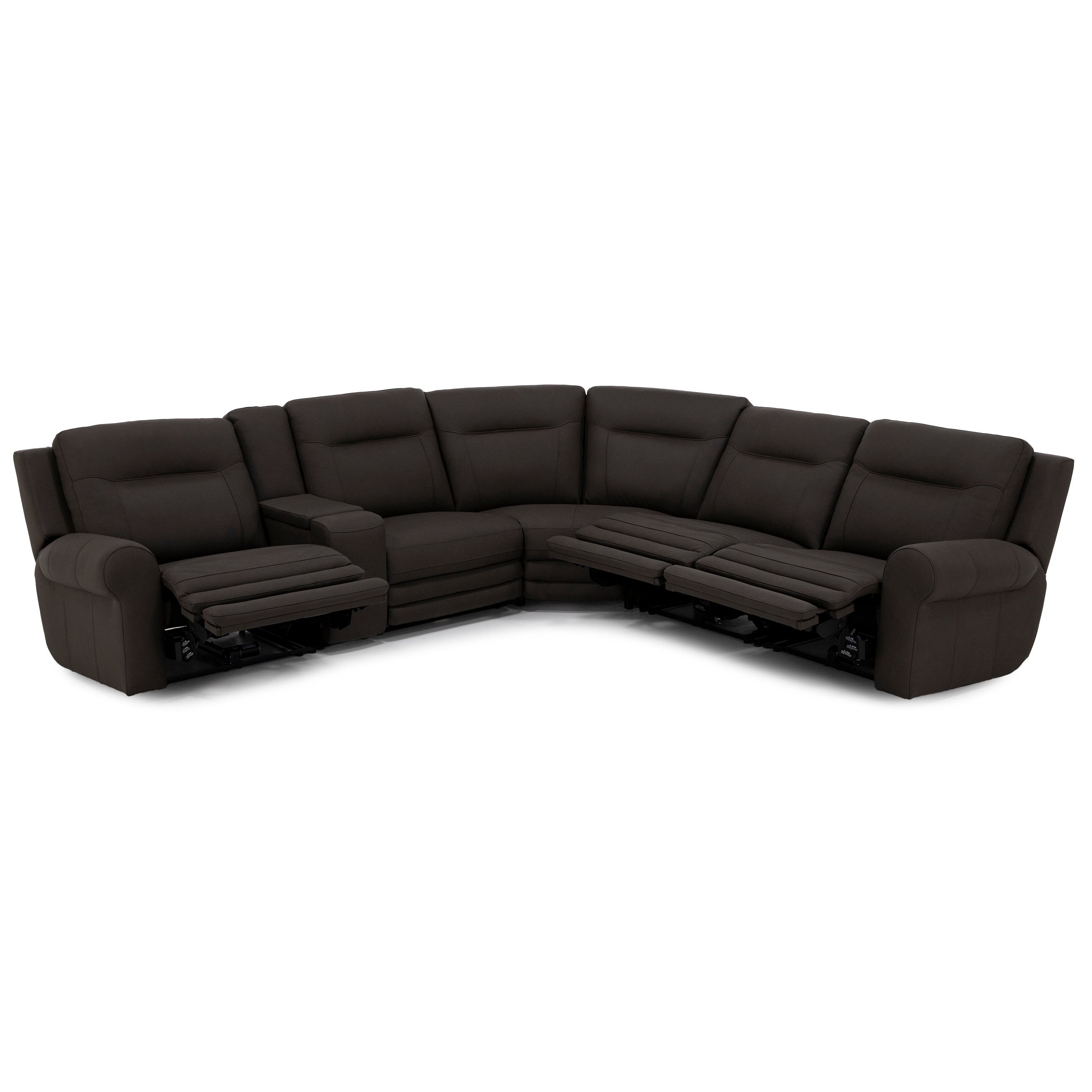 Candice 6-Pc. Leather Power Headrest Zero Gravity Reclining Modular