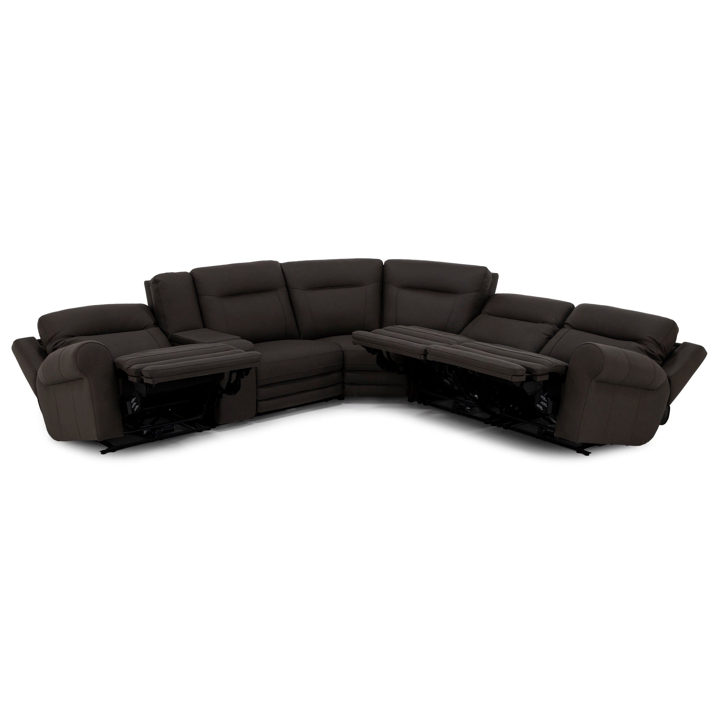 Candice 6-Pc. Leather Power Headrest Zero Gravity Reclining Modular