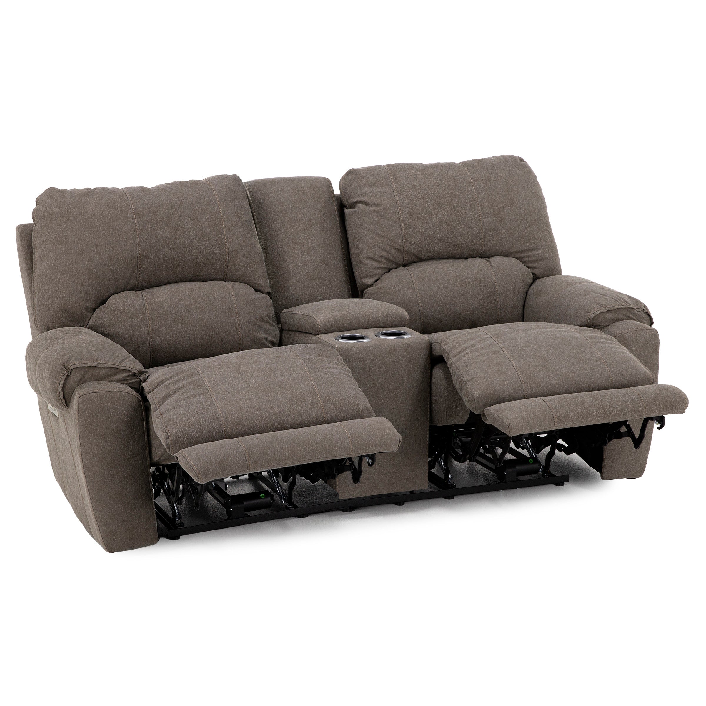 Cheyenne Fully Loaded Zero Gravity Reclining Console Loveseat In Performance Fabric