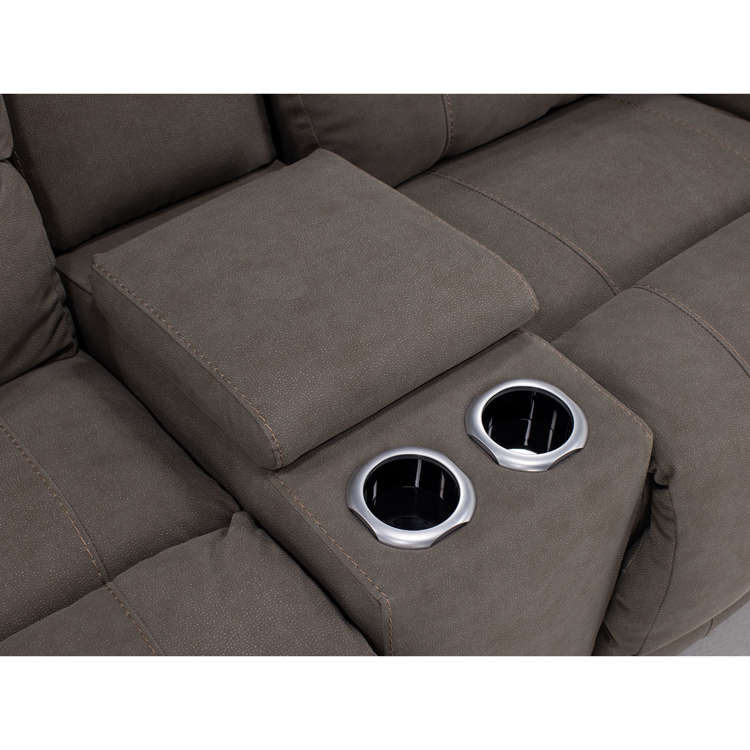 Cheyenne Fully Loaded Zero Gravity Reclining Console Loveseat In Performance Fabric