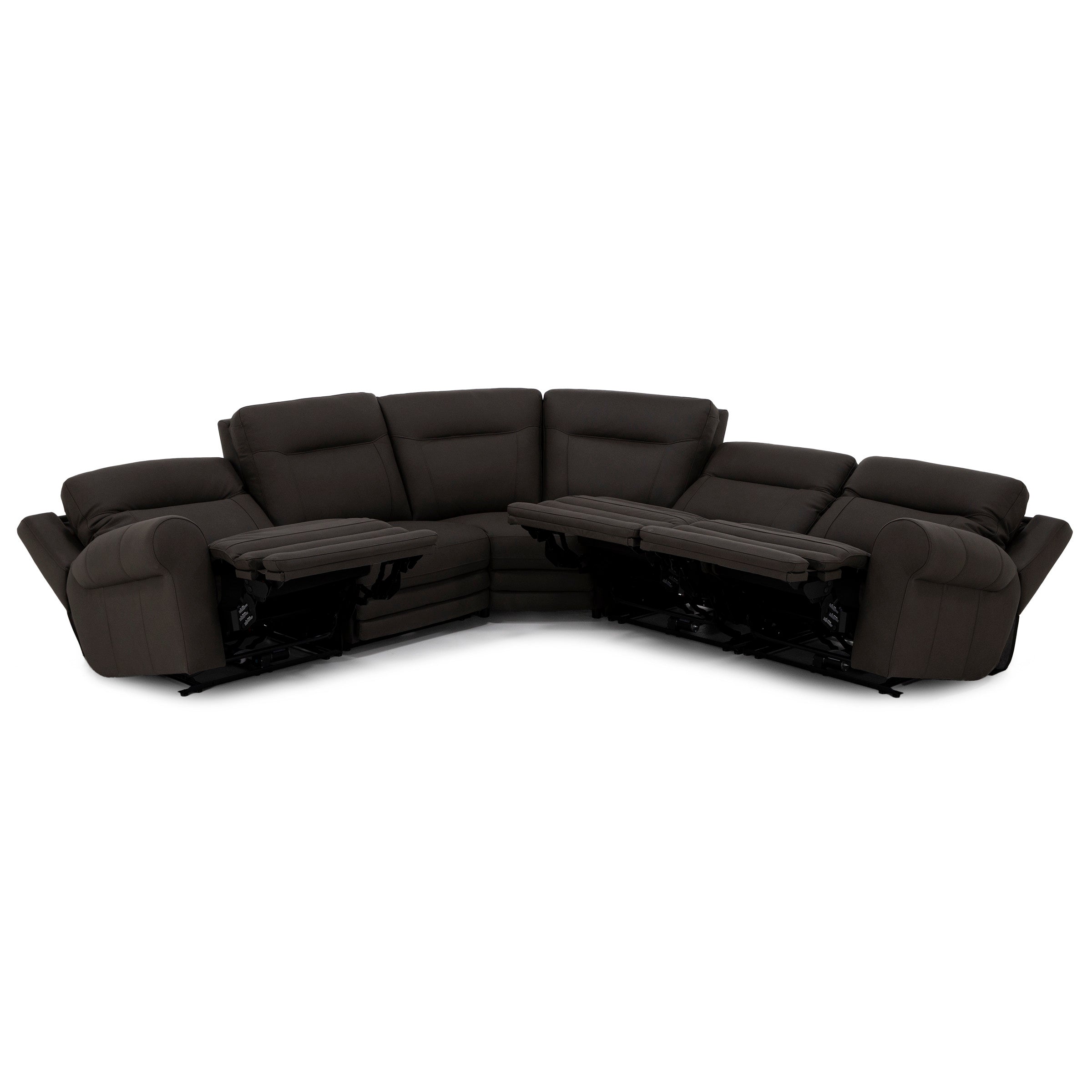 Candice 5-Pc. Leather Power Headrest Zero Gravity Reclining Modular