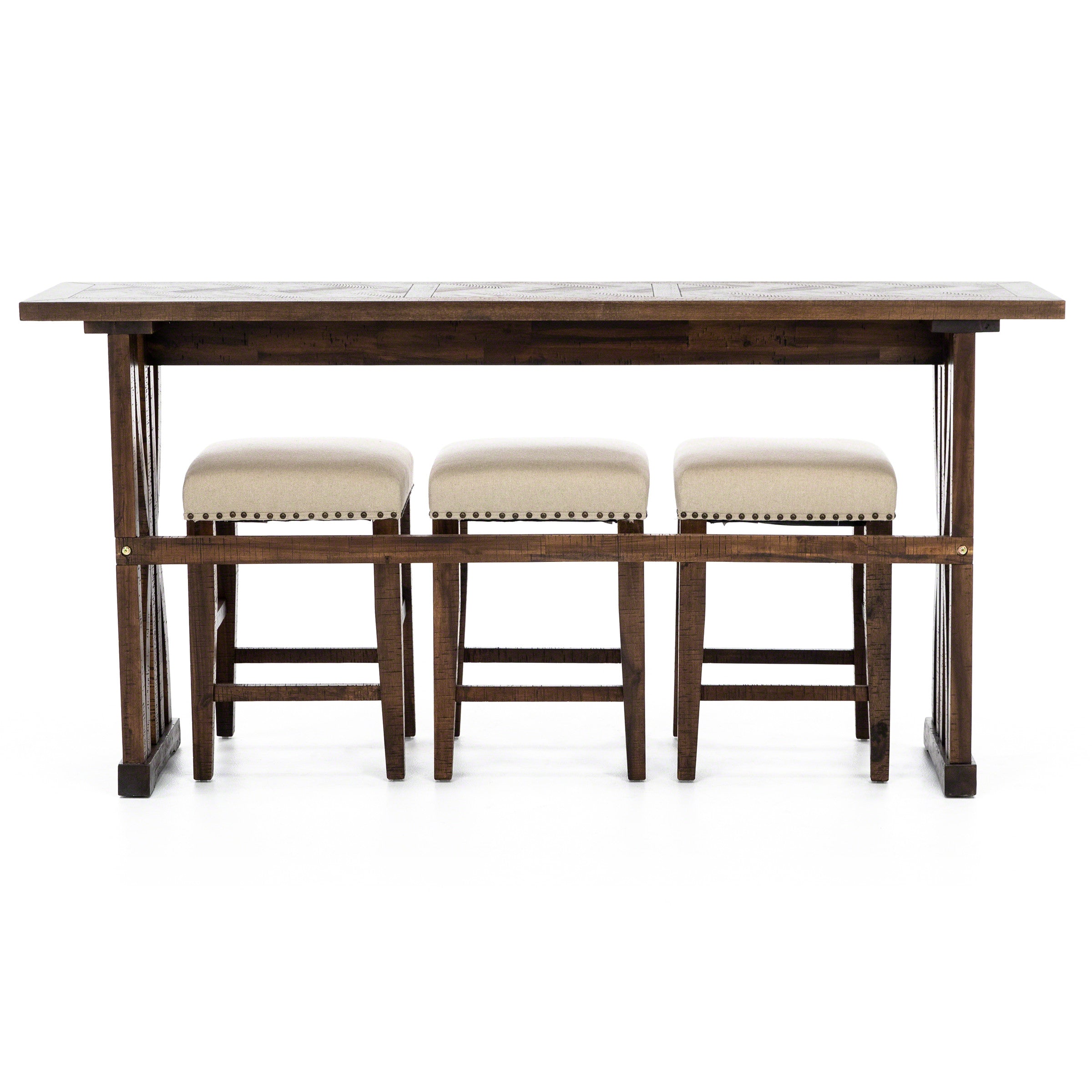 Fairview Oak 4pc Console Bar Set