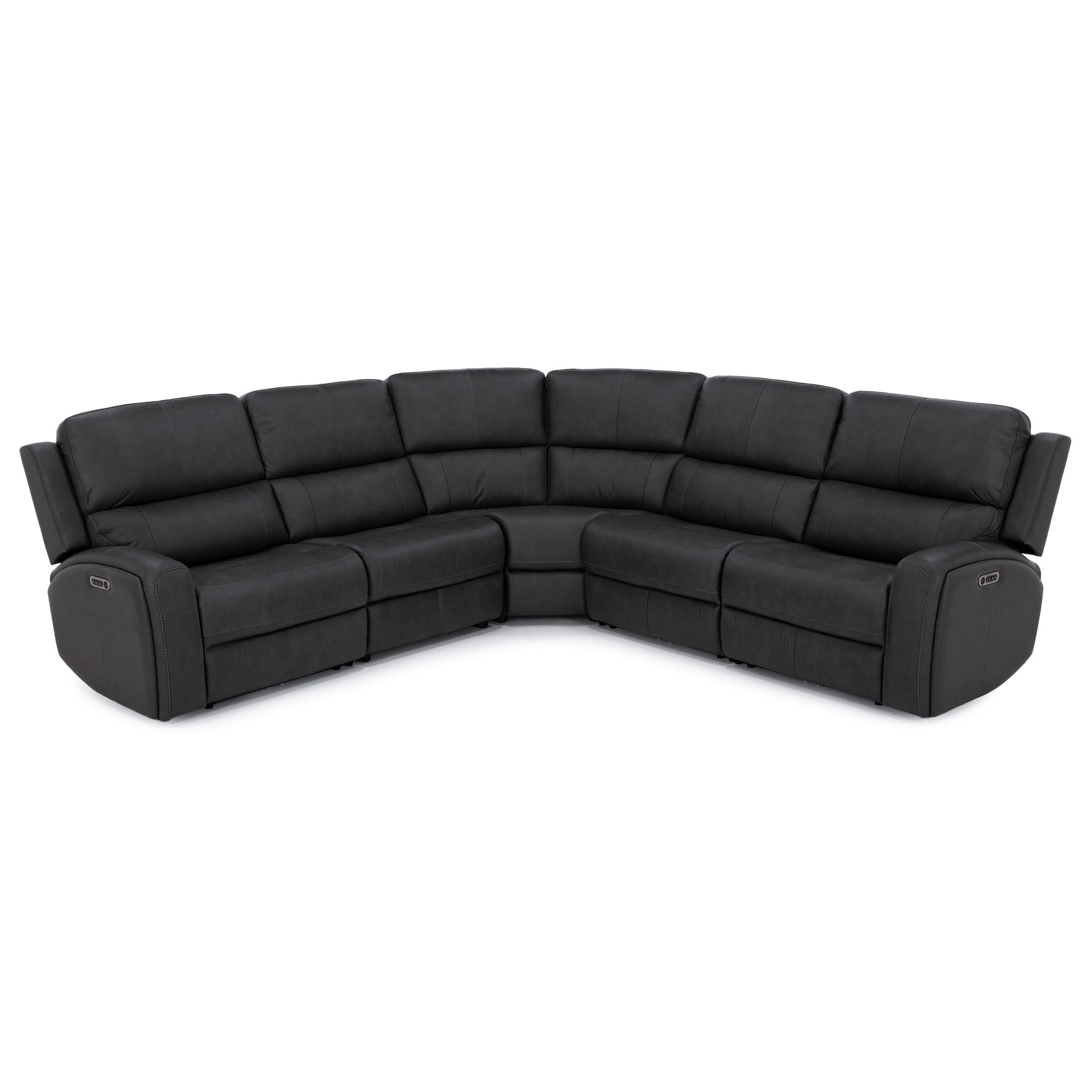 Flexsteel Landon 5-Pc. Leather Fully Loaded Zero Gravity Reclining Modular
