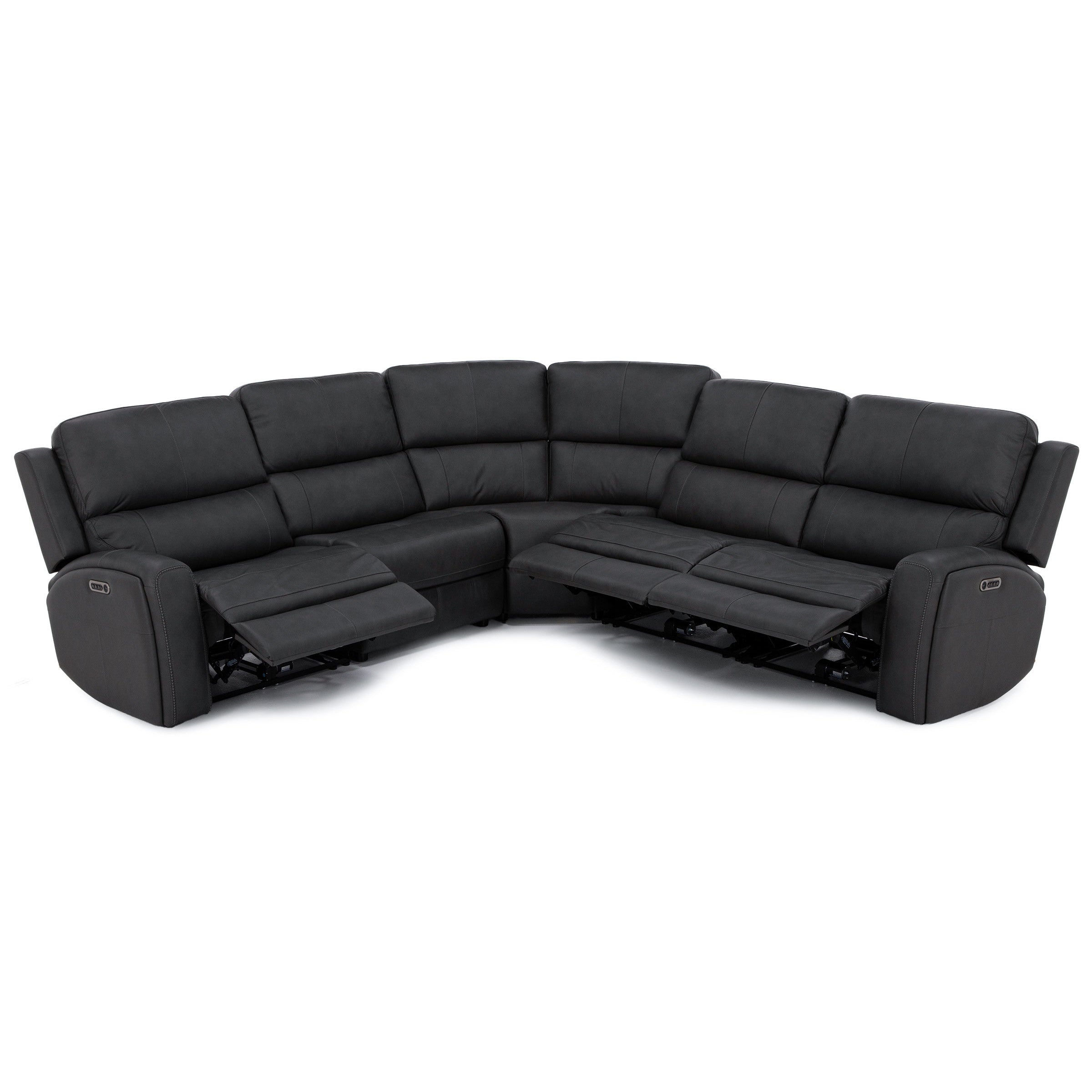 Flexsteel Landon 5-Pc. Leather Fully Loaded Zero Gravity Reclining Modular