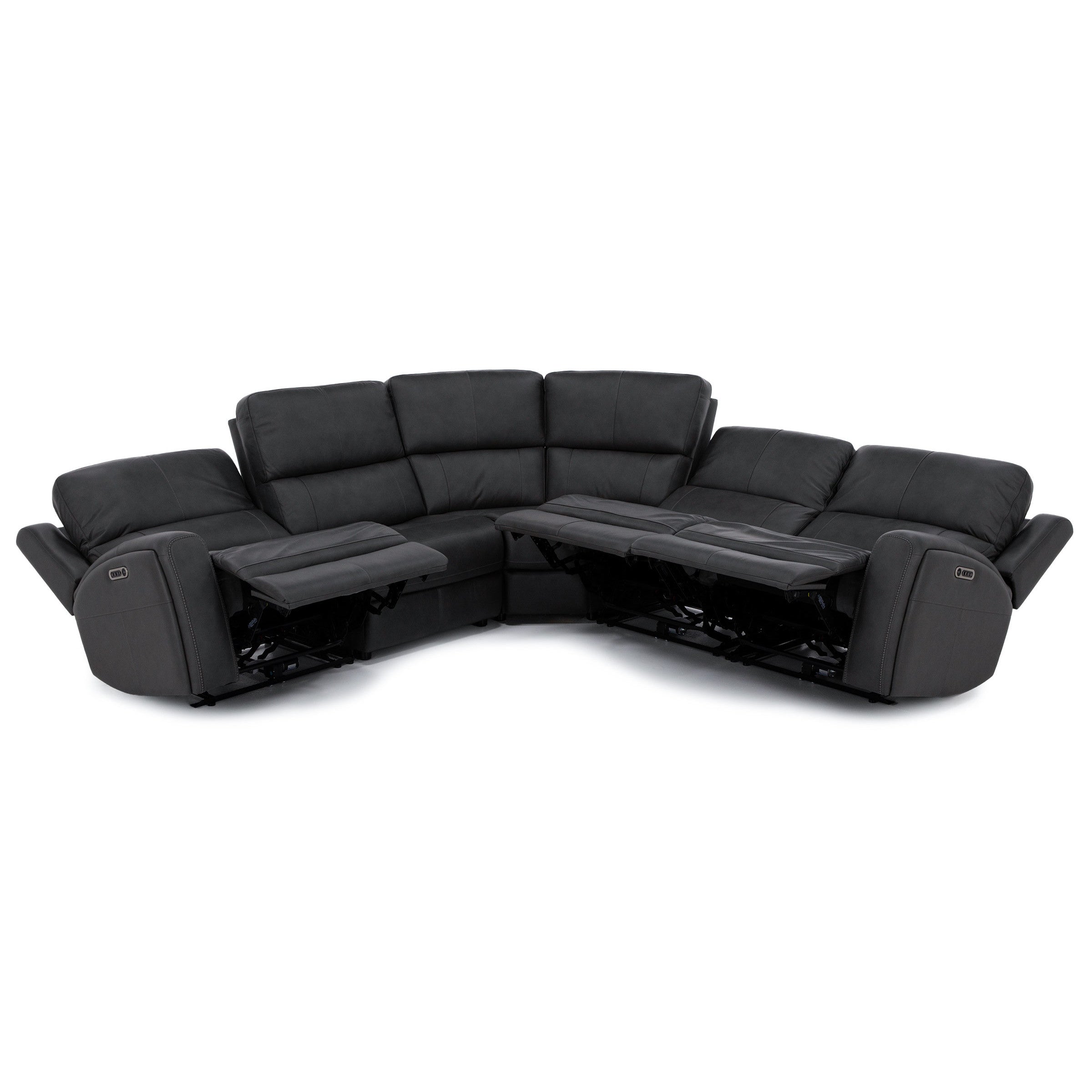 Flexsteel Landon 5-Pc. Leather Fully Loaded Zero Gravity Reclining Modular