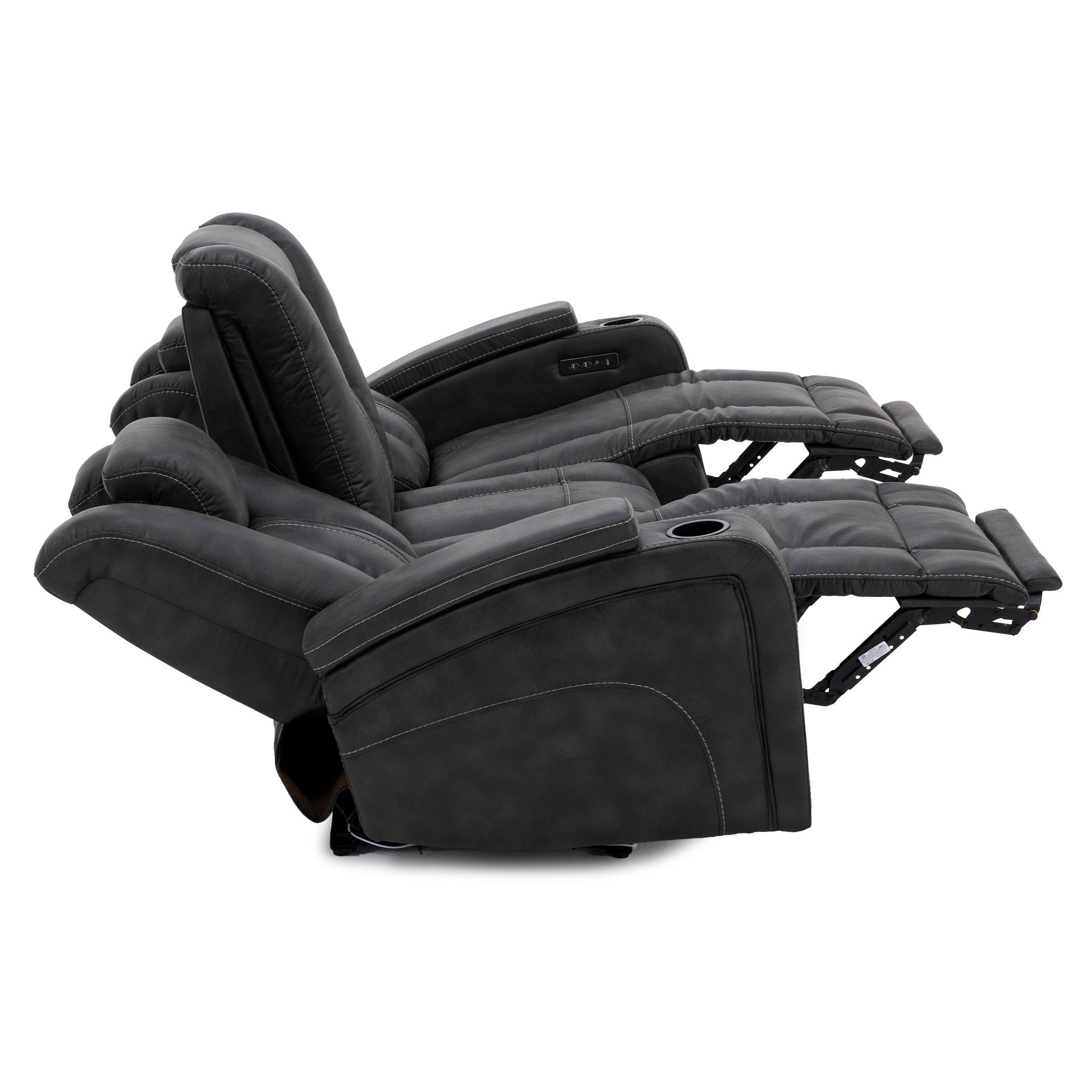 Dakota Power Headrest Zero Gravity Reclining Sofa With Drop Down Table