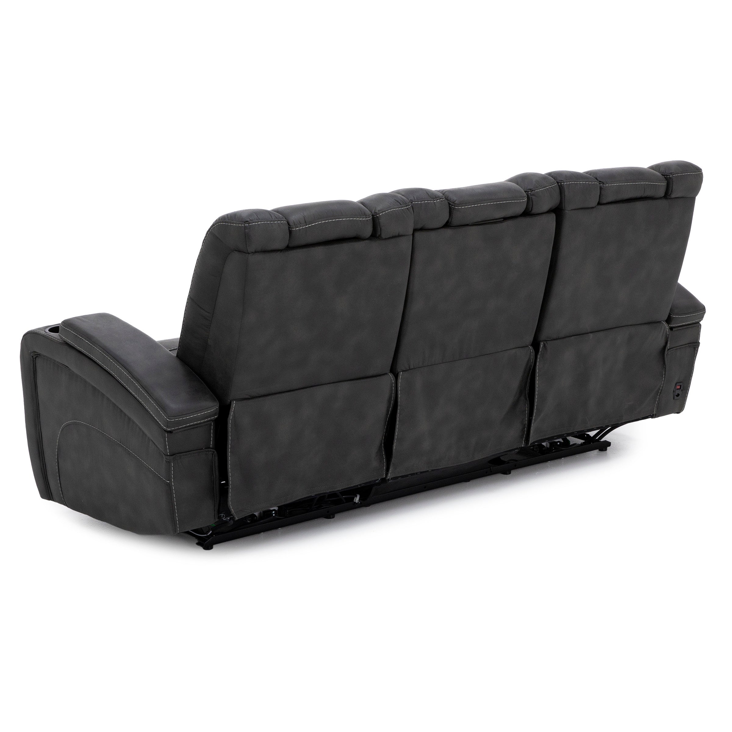 Dakota Power Headrest Zero Gravity Reclining Sofa With Drop Down Table