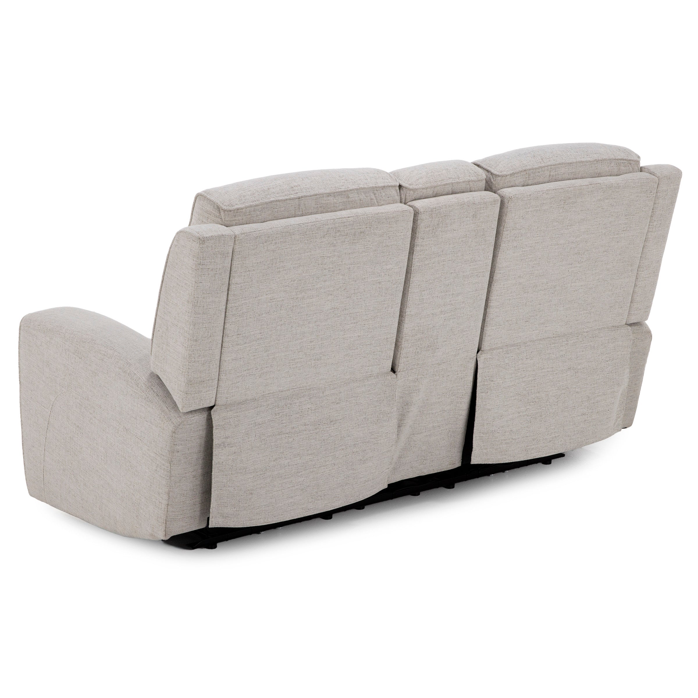 Flexsteel Shawna Power Headrest Reclining Console Loveseat