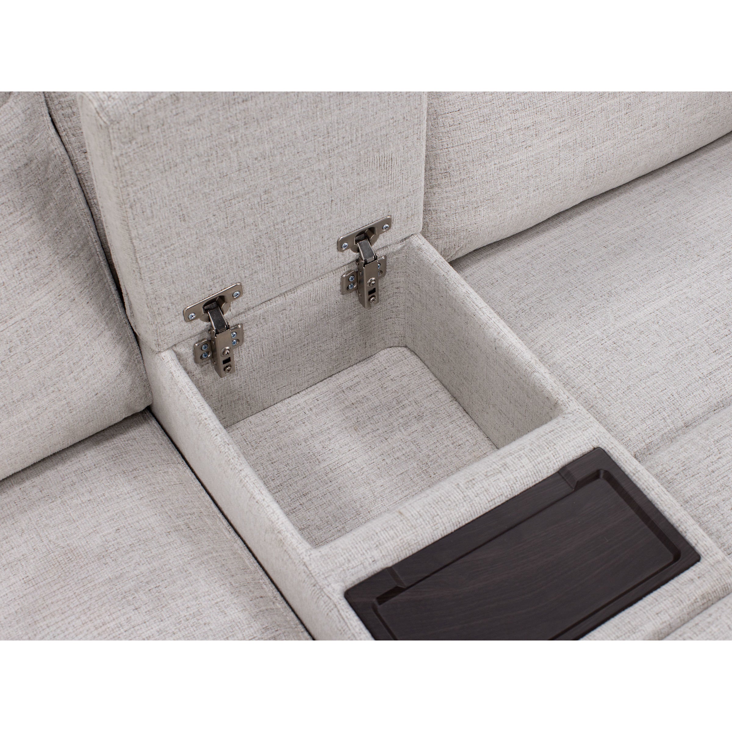 Flexsteel Shawna Power Headrest Reclining Console Loveseat