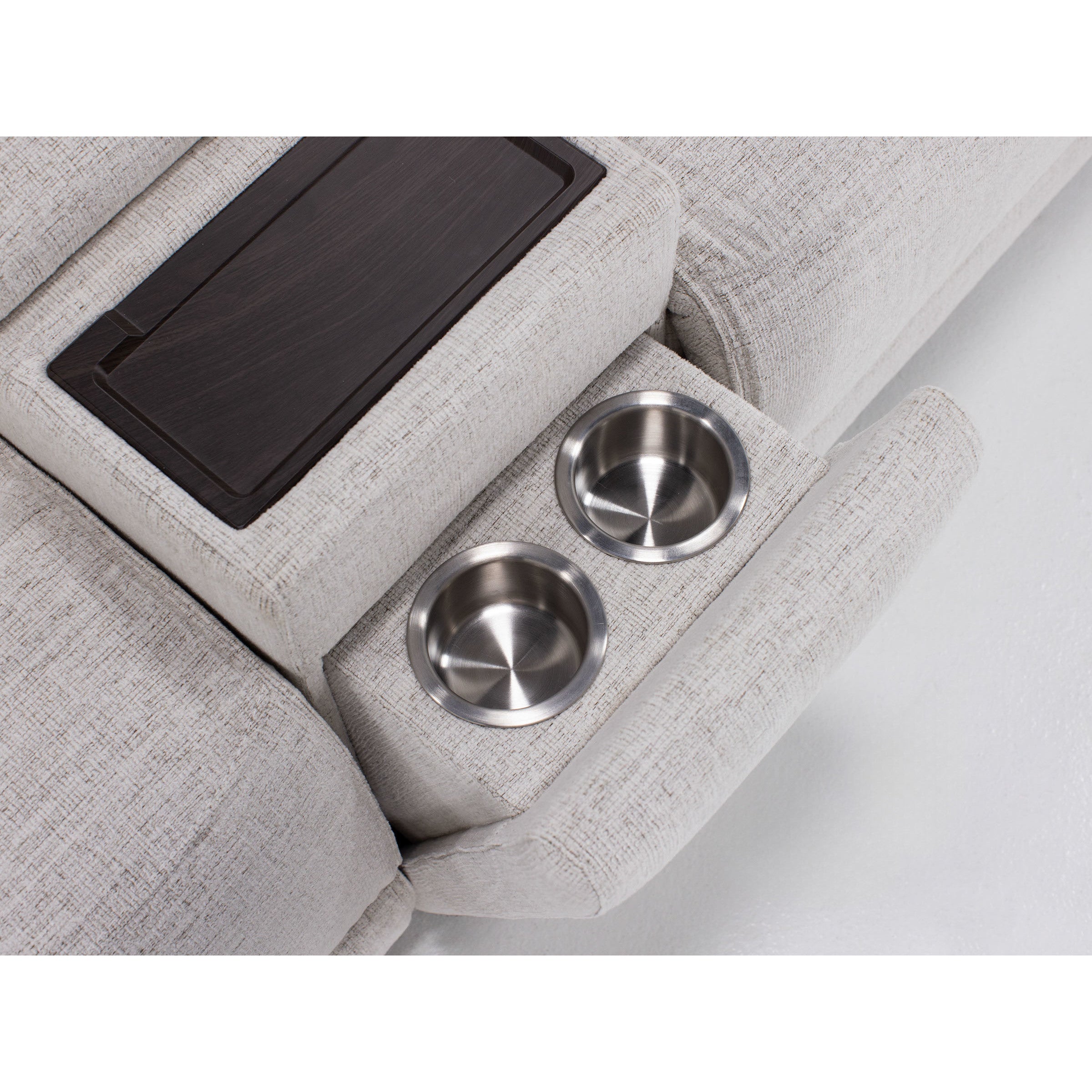 Flexsteel Shawna Power Headrest Reclining Console Loveseat