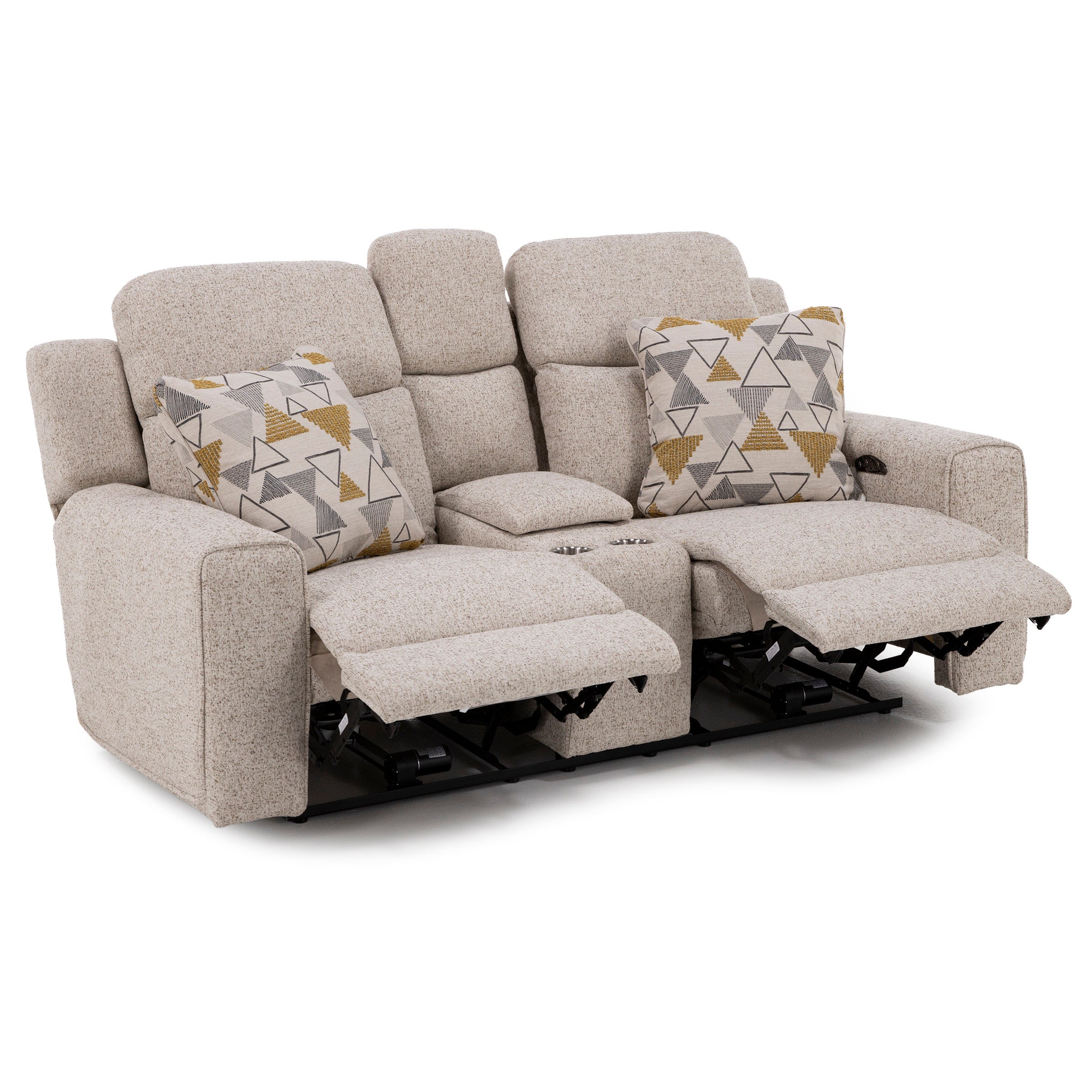 Banks Power Headrest Console Reclining Loveseat