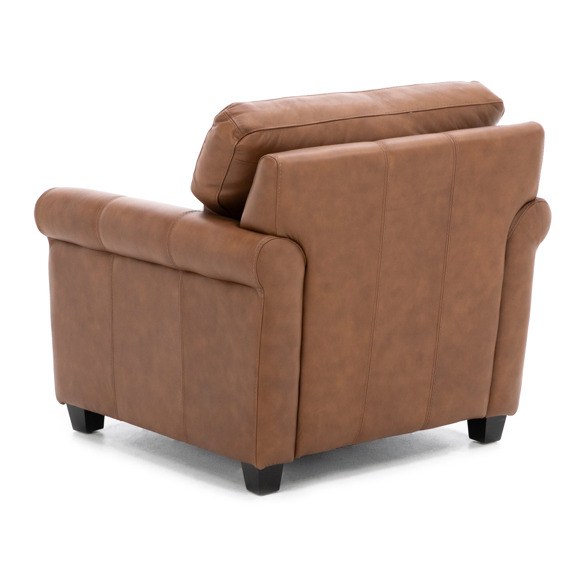 Sacramento Leather Small Sock Arm Chair