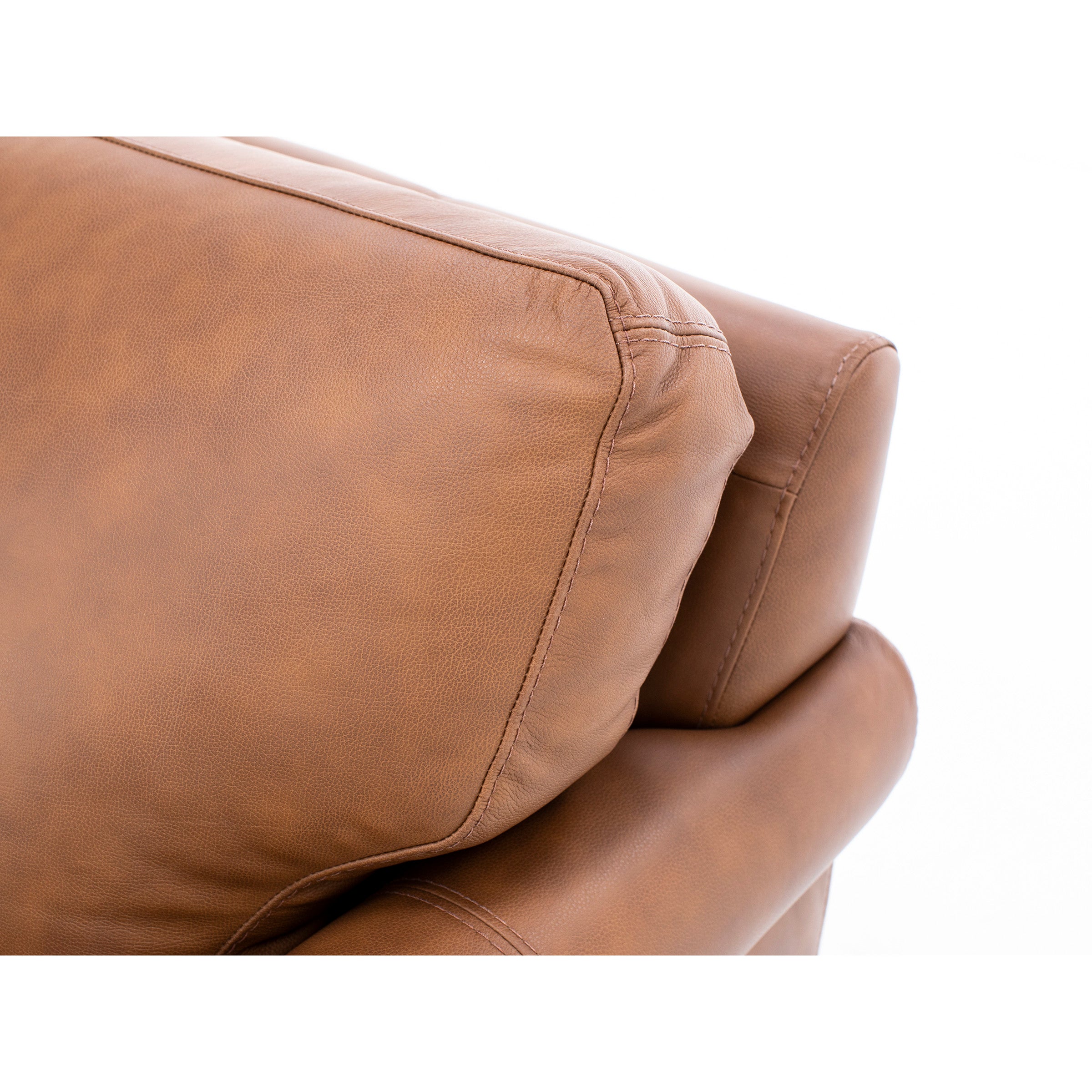 Sacramento Leather Small Sock Arm Chair