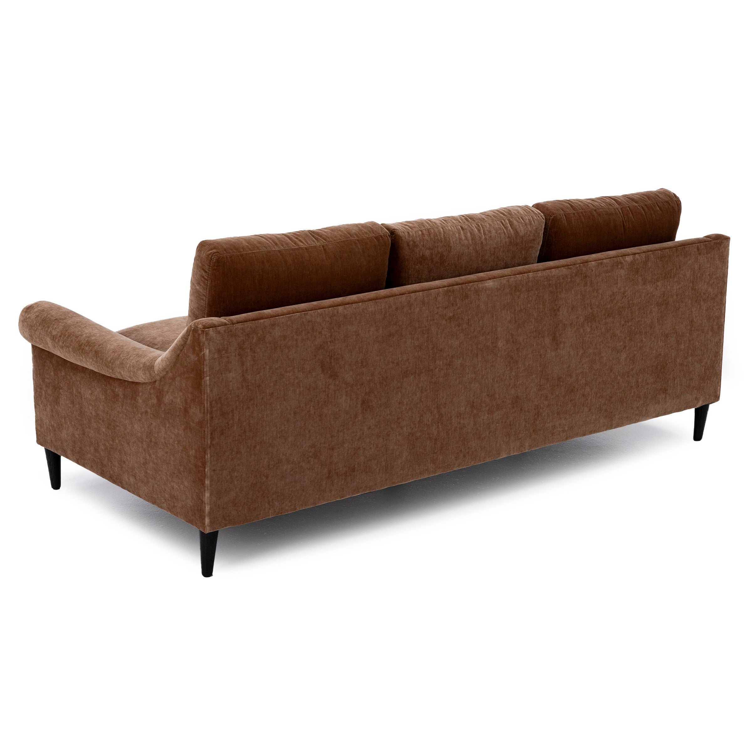 Hertz Sloped Roll Arm Sofa Plus With Pluma Plush Cushions