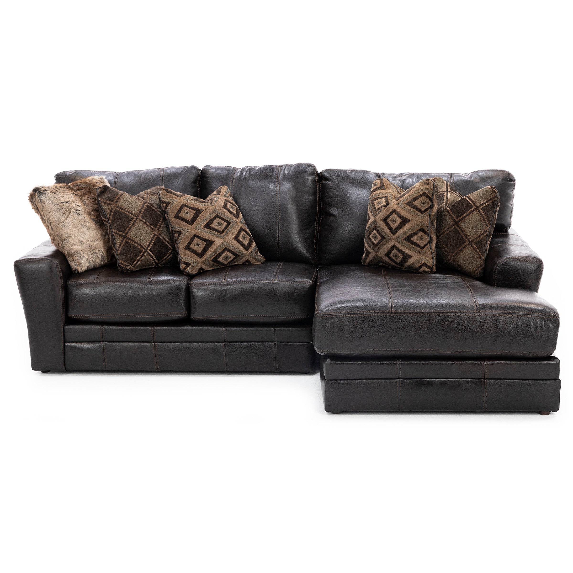 Camden 2-Pc. Leather Sectional with Chaise