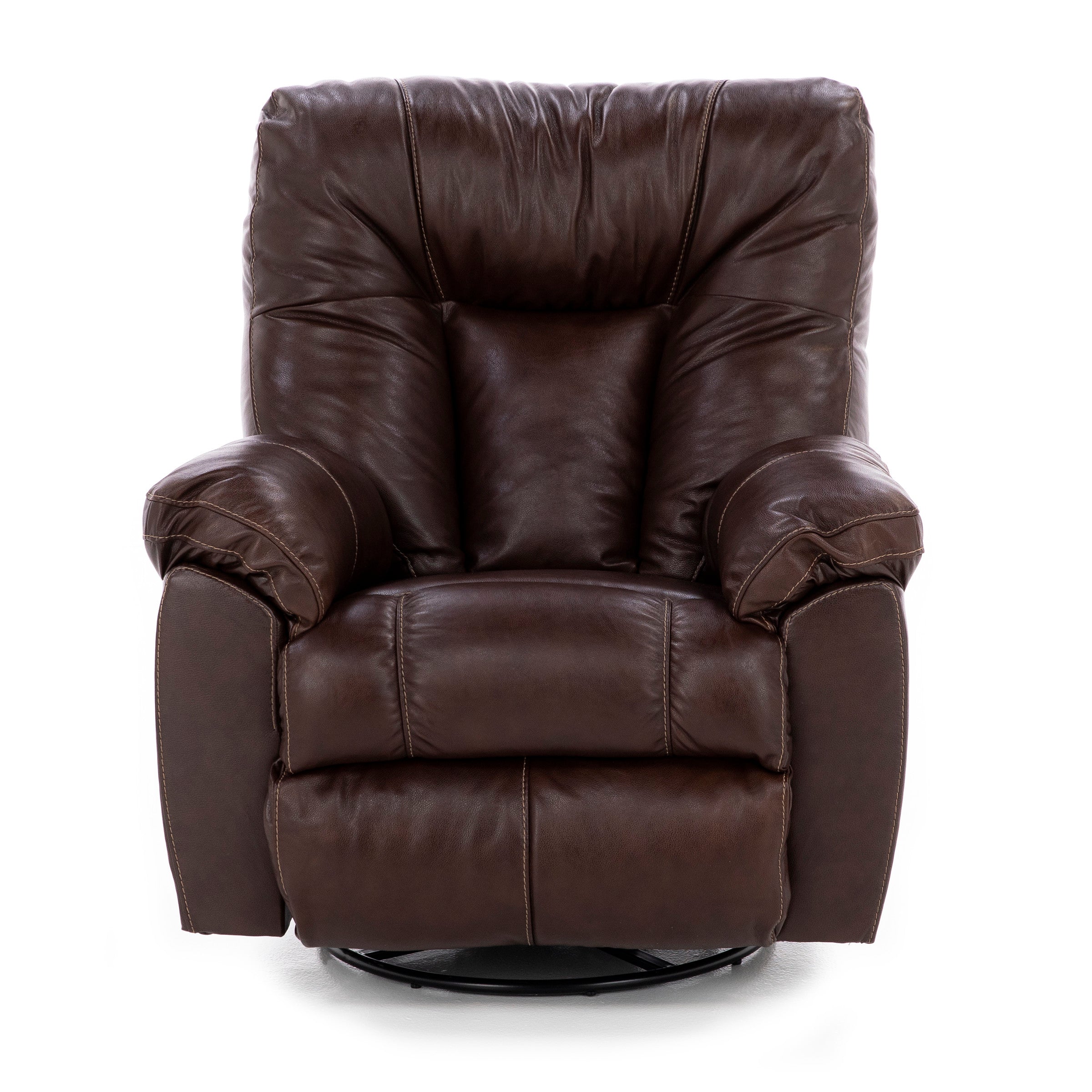 Geoff Leather Swivel Rocker Recliner