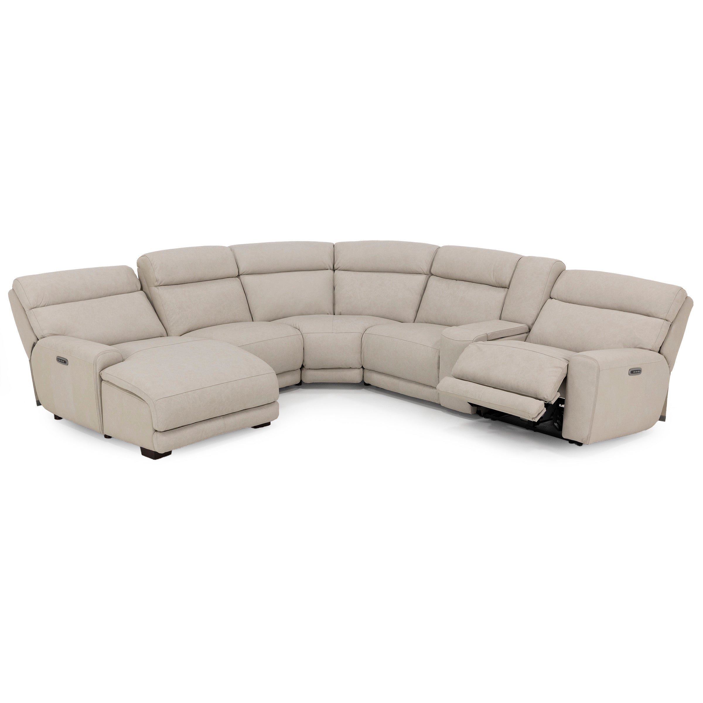 Morrow 6-Pc. Leather Fully Loaded Zero Gravity Reclining Modular
