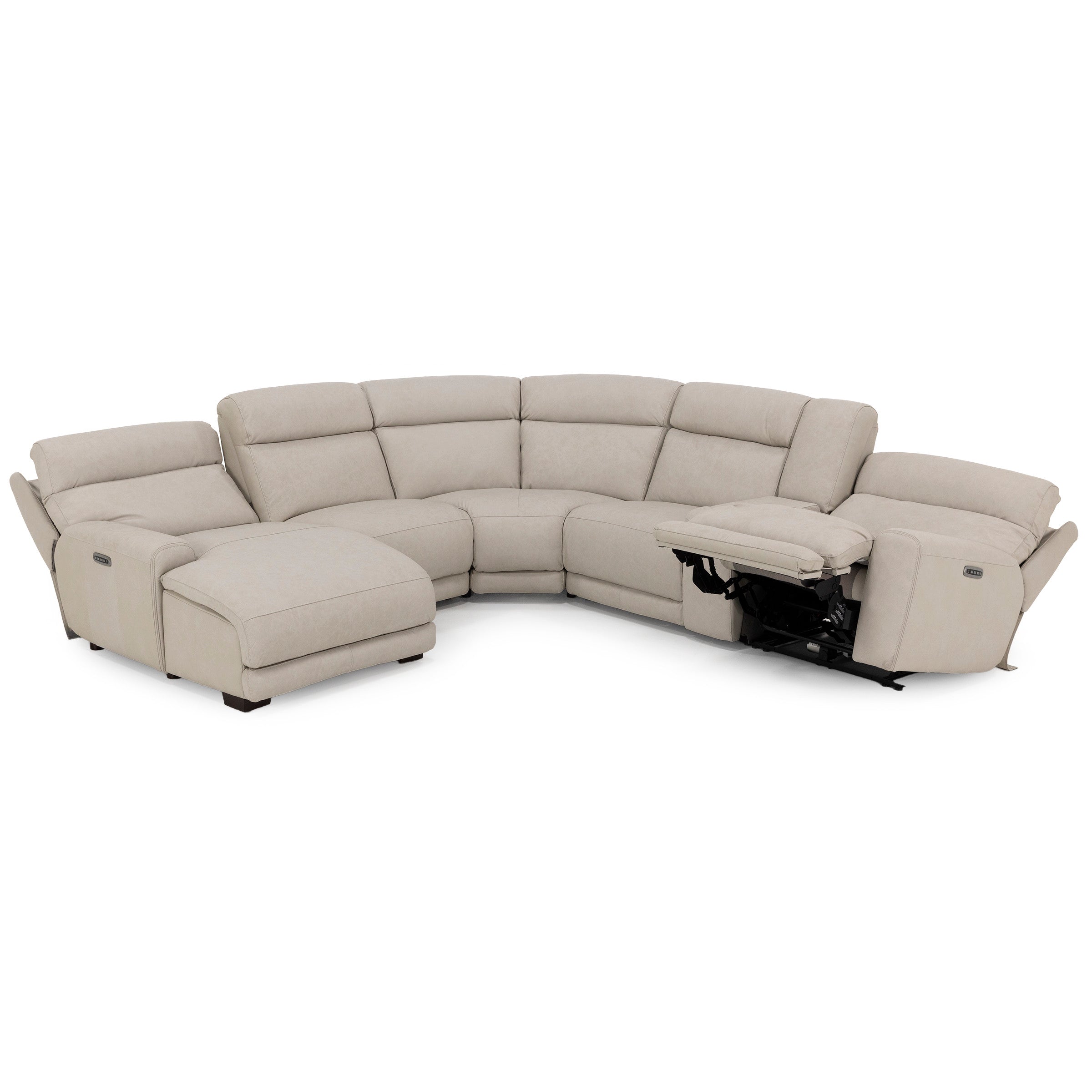 Morrow 6-Pc. Leather Fully Loaded Zero Gravity Reclining Modular