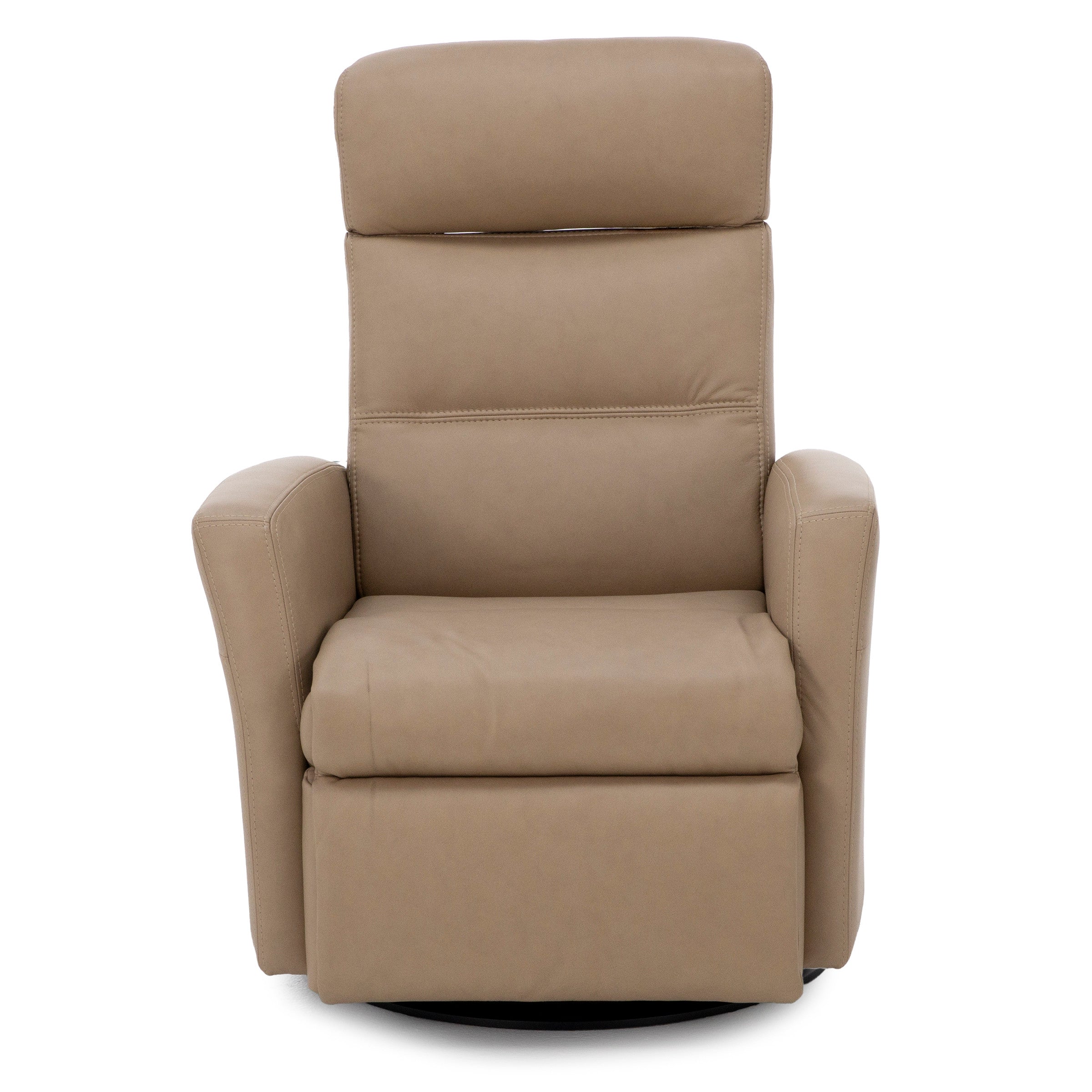 Denver Leather Medium Power Swivel Glider Recliner