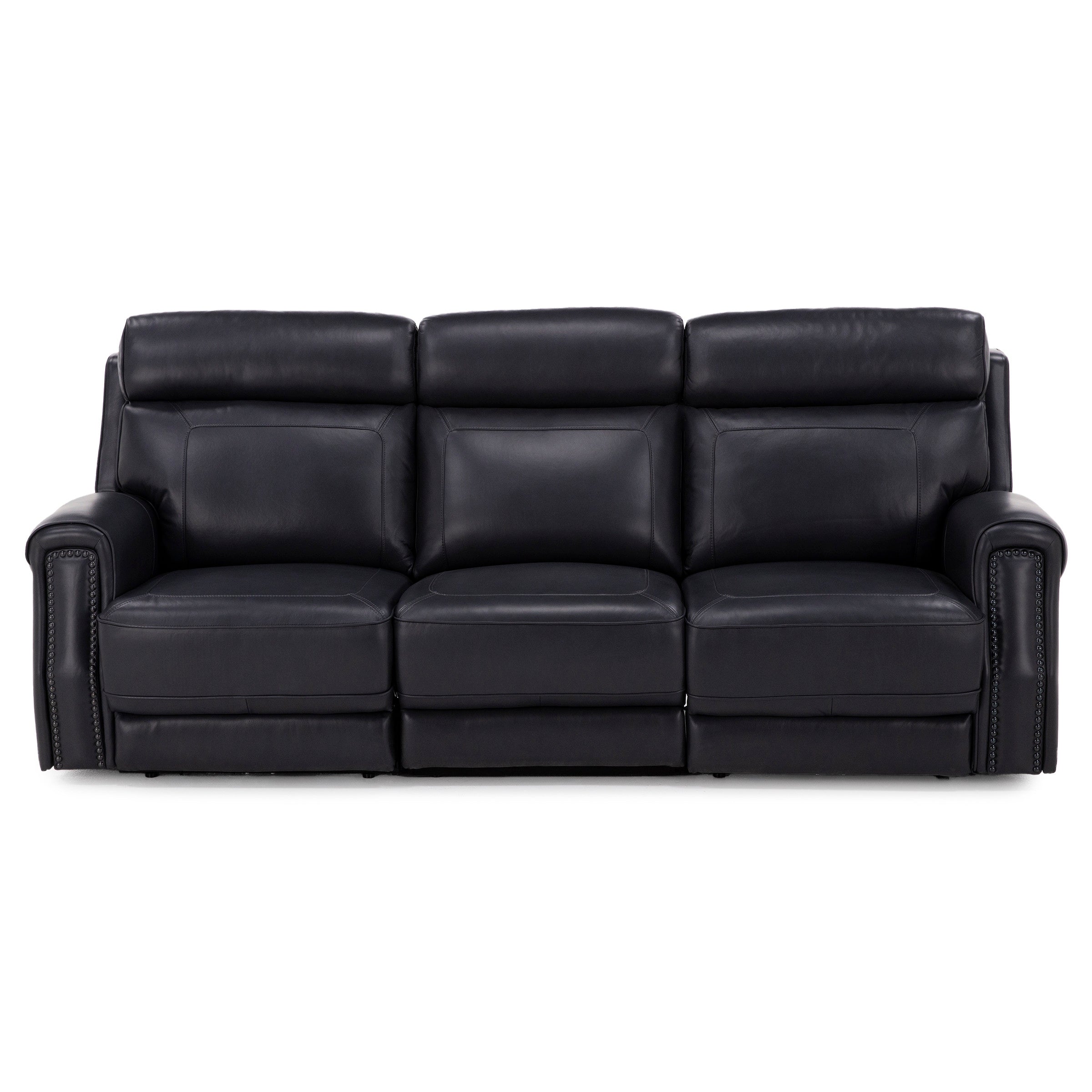 Kinston 3-Pc. Leather Fully Loaded Zero Gravity Reclining Sofa With Heat And Massage