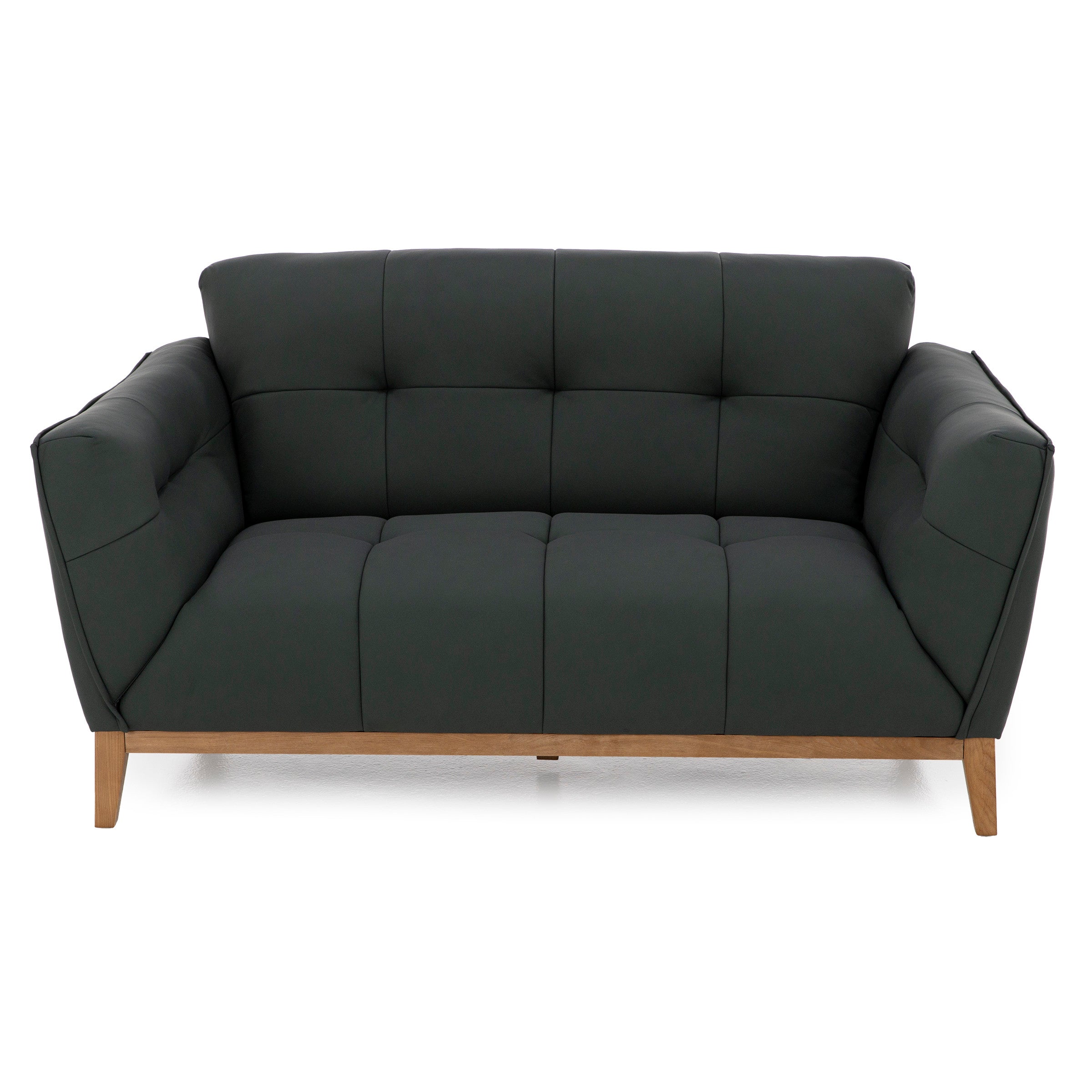 Rose Leather Loveseat