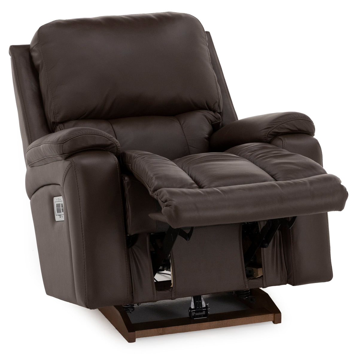 Greyson Leather Fully Loaded Rocker Recliner with Wireless Remote