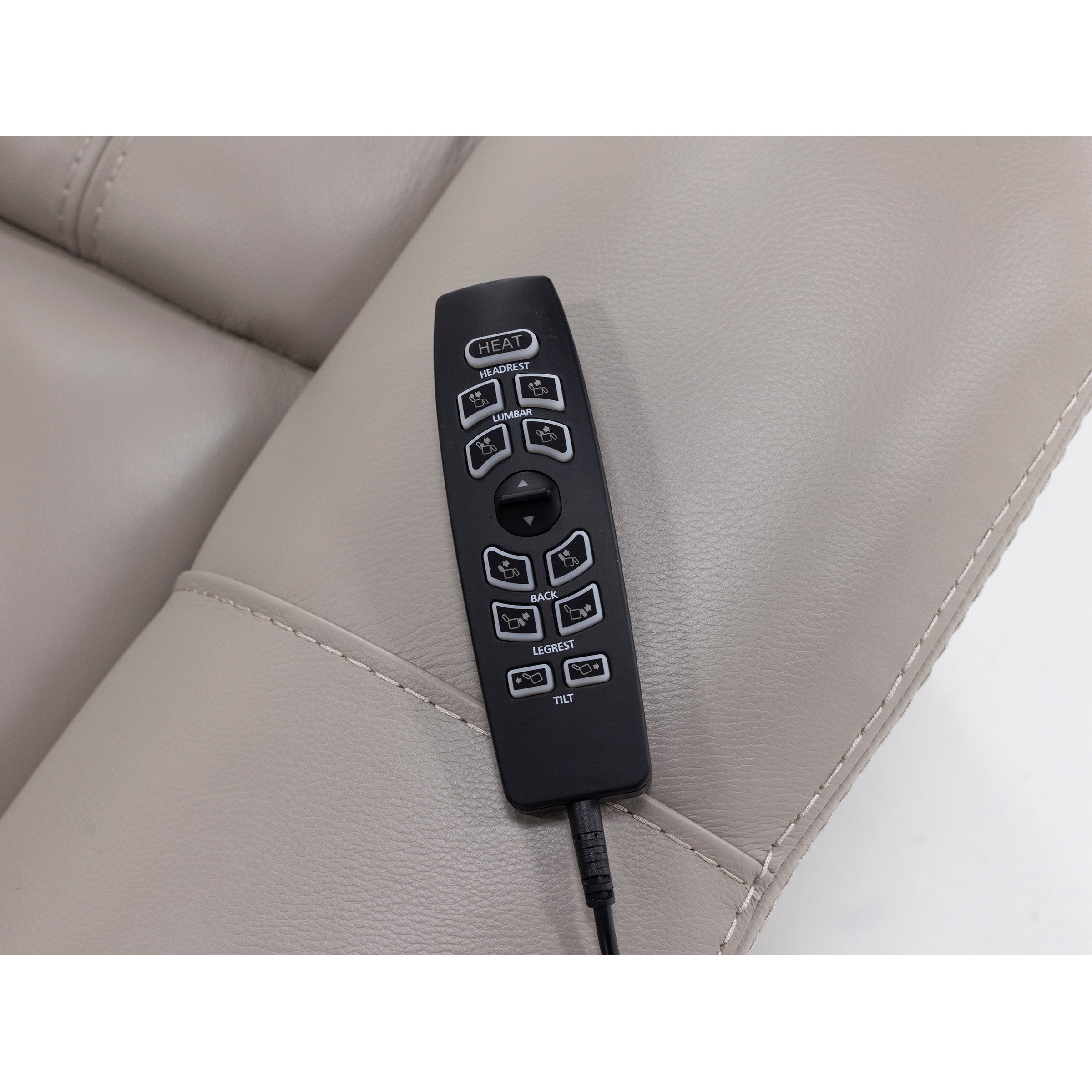 Quinn Leather Fully Loaded Lift Chair With Heat And Hidden Cupholders (FDA Class II Medical Device)