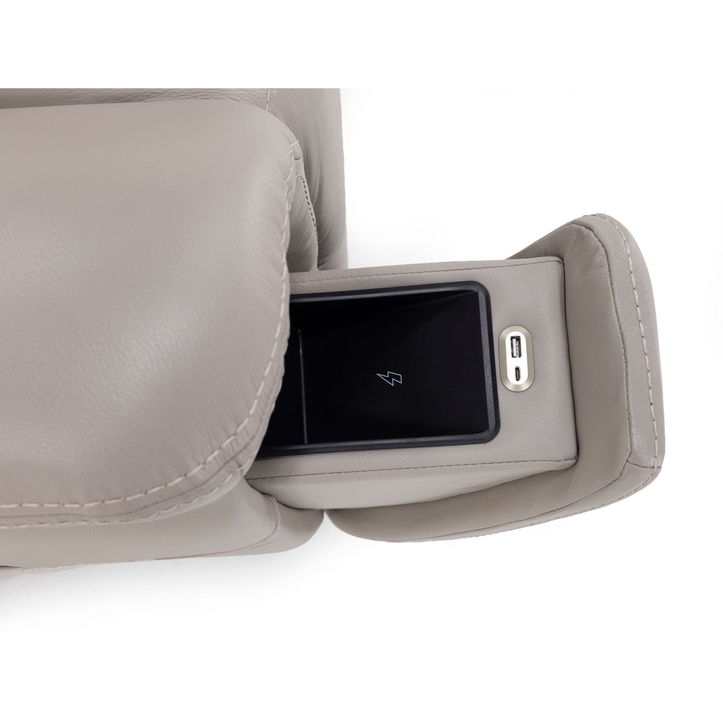 Quinn Leather Fully Loaded Lift Chair With Heat And Hidden Cupholders (FDA Class II Medical Device)