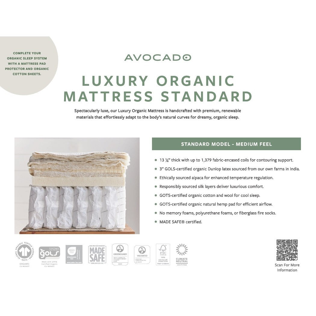 Avocado Luxury Organic Medium