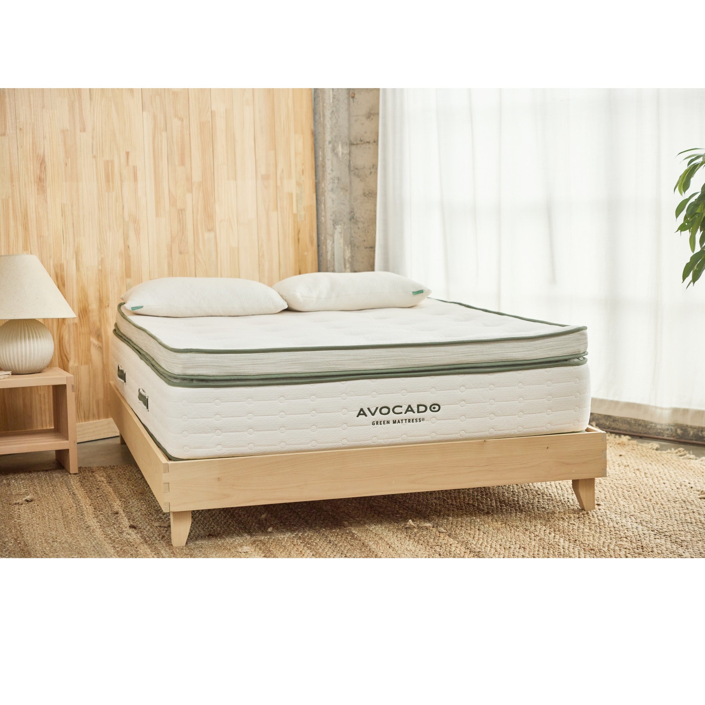 Avocado Green Box Top Plush Mattress