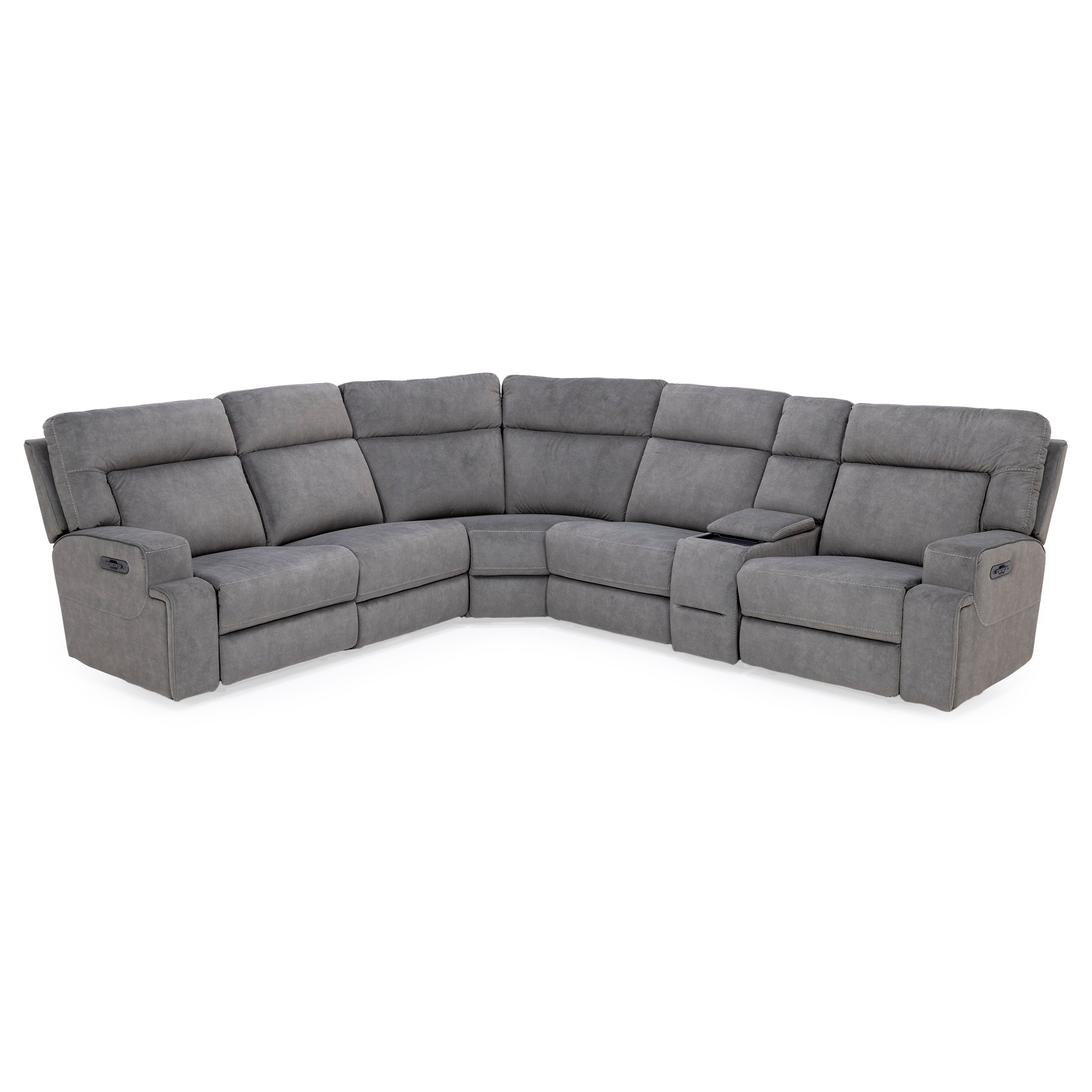 Royal 6-Pc. Fully Loaded Reclining Modular with Wireless Remote