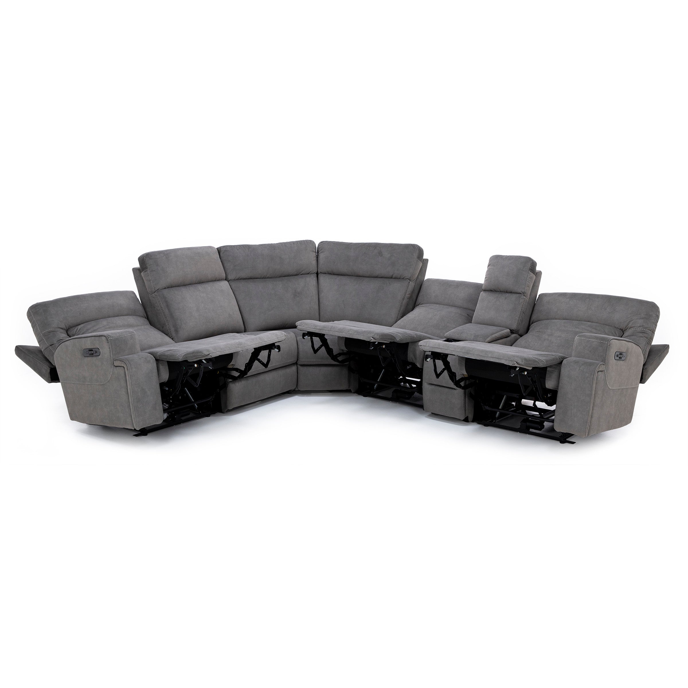 Royal 6-Pc. Fully Loaded Reclining Modular with Wireless Remote