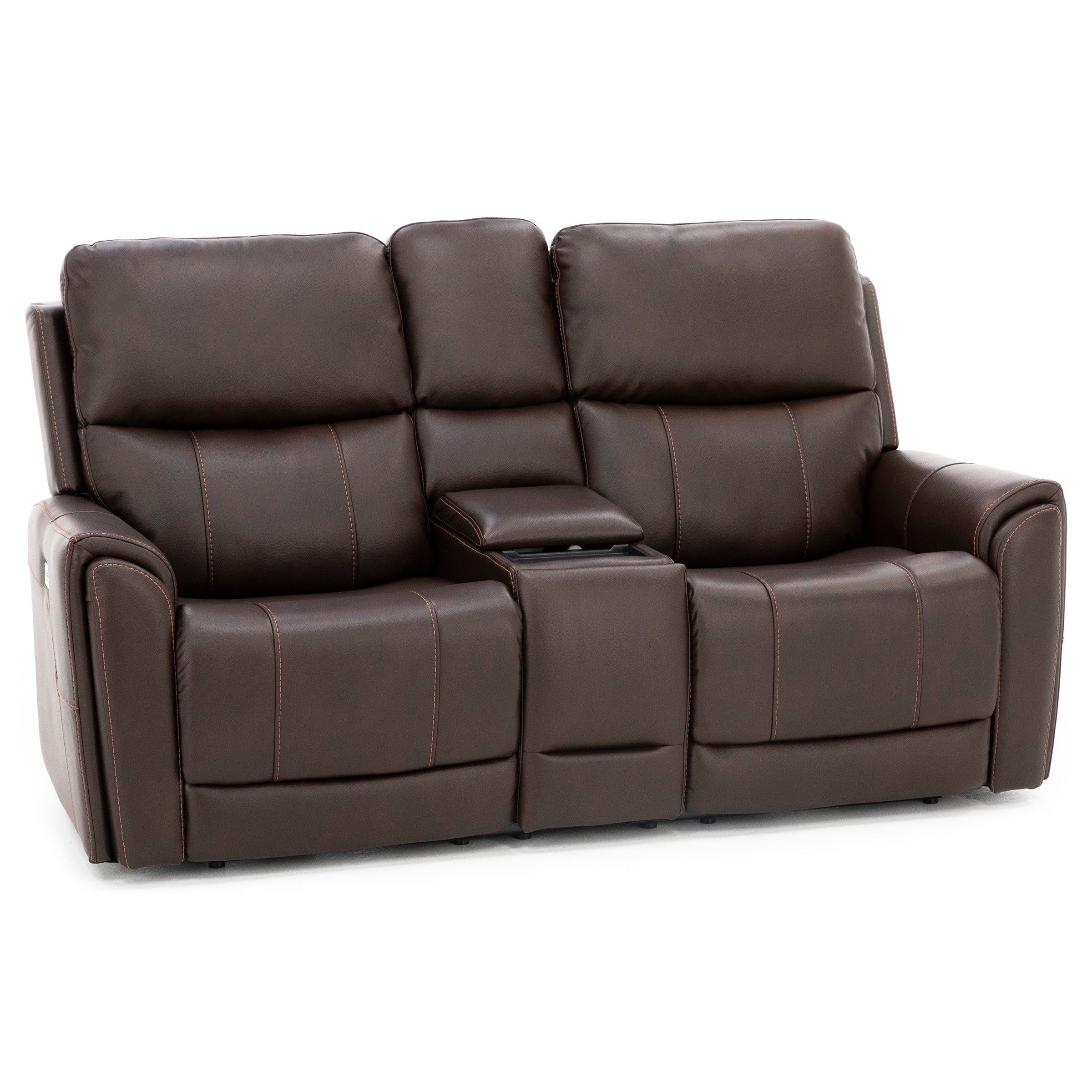 Capriccio Fully Loaded Reclining Console Loveseat