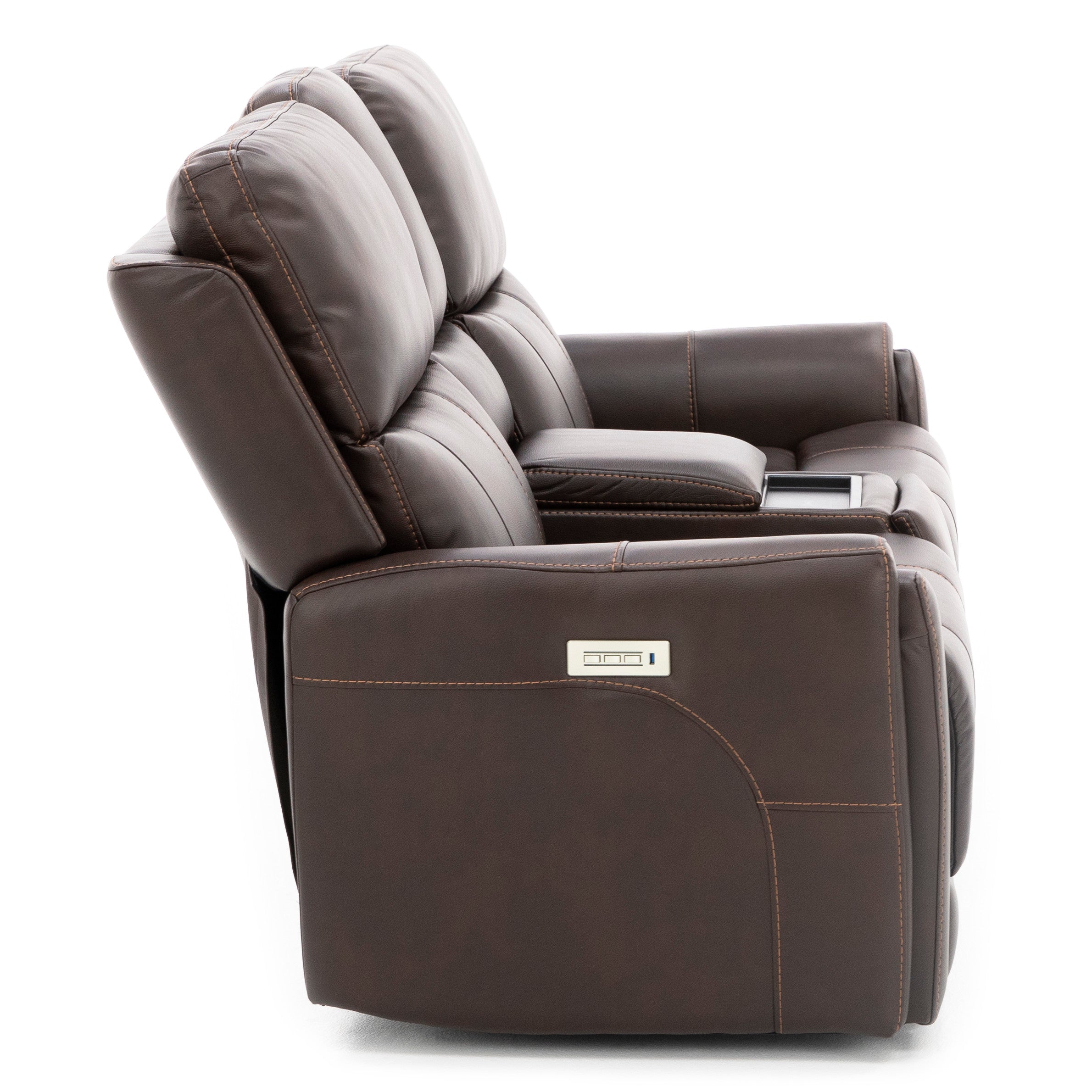 Capriccio Fully Loaded Reclining Console Loveseat