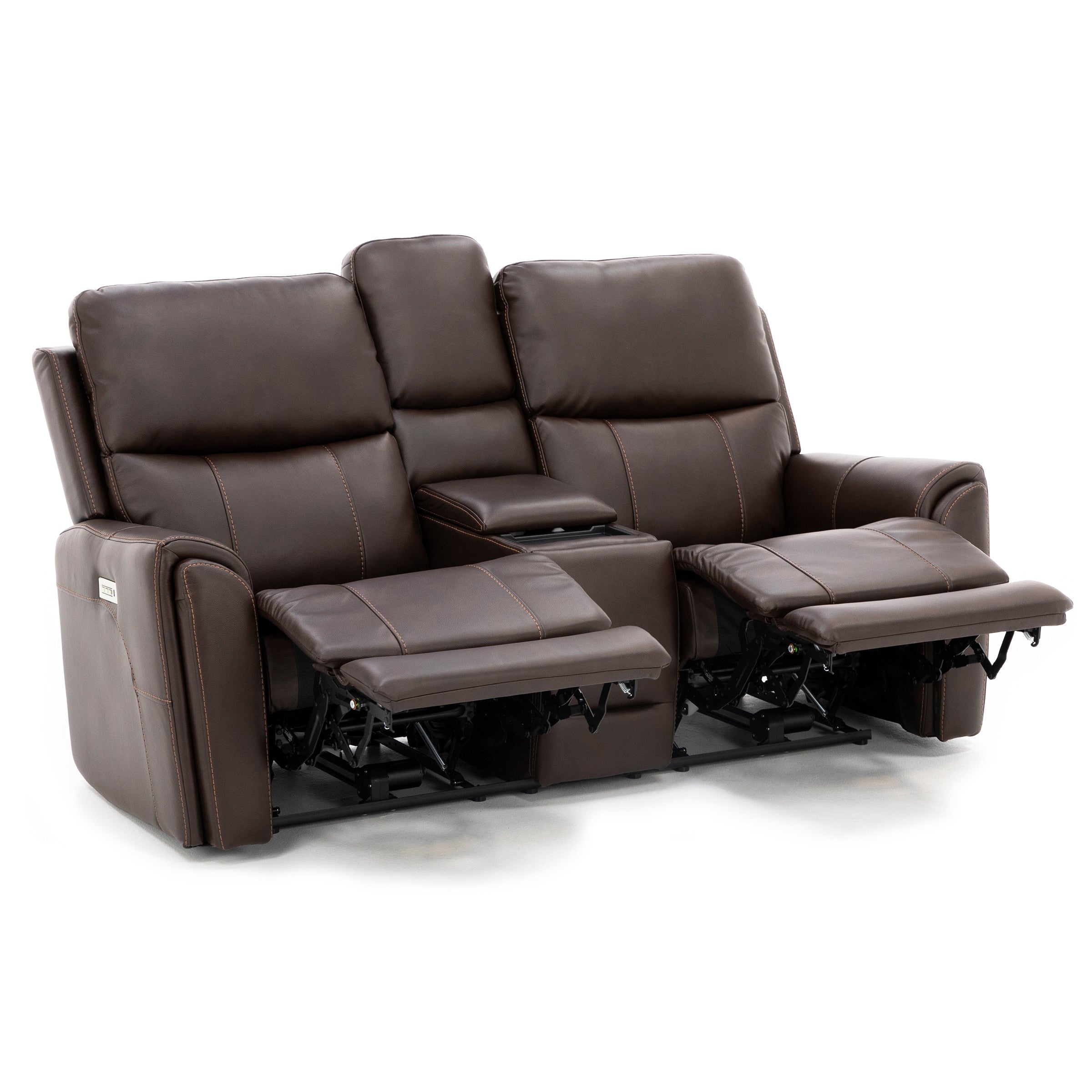 Capriccio Fully Loaded Reclining Console Loveseat