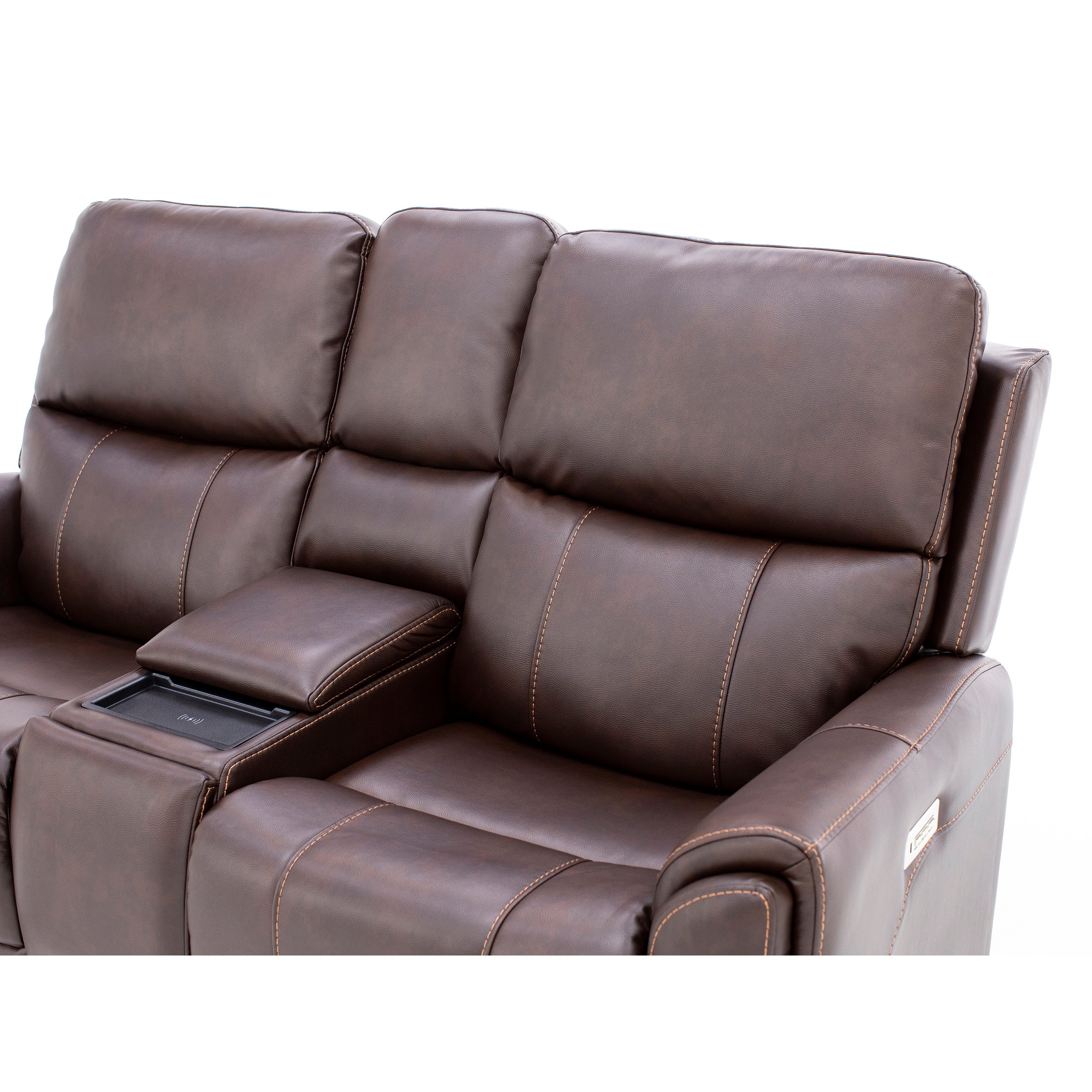 Capriccio Fully Loaded Reclining Console Loveseat