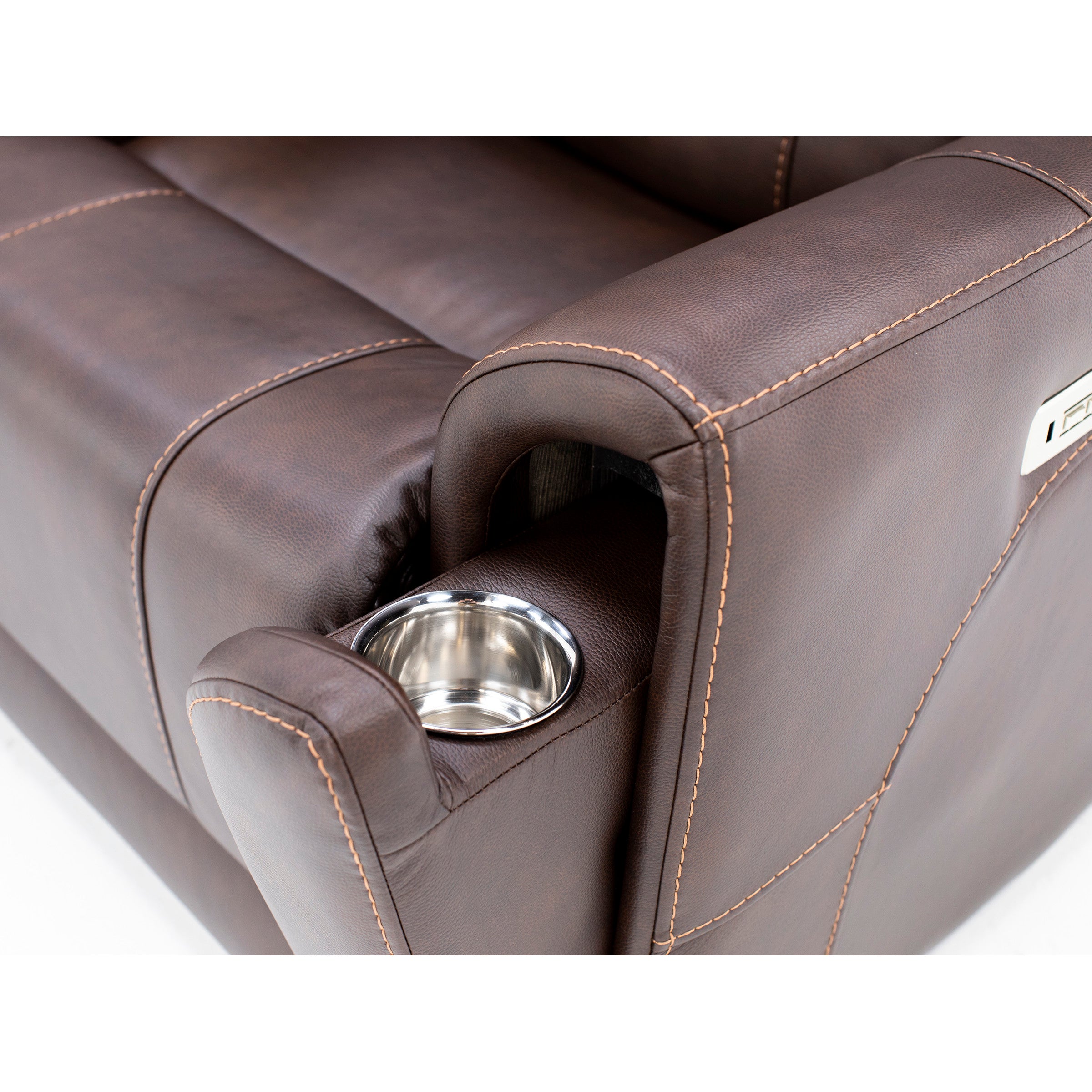 Capriccio Fully Loaded Reclining Console Loveseat