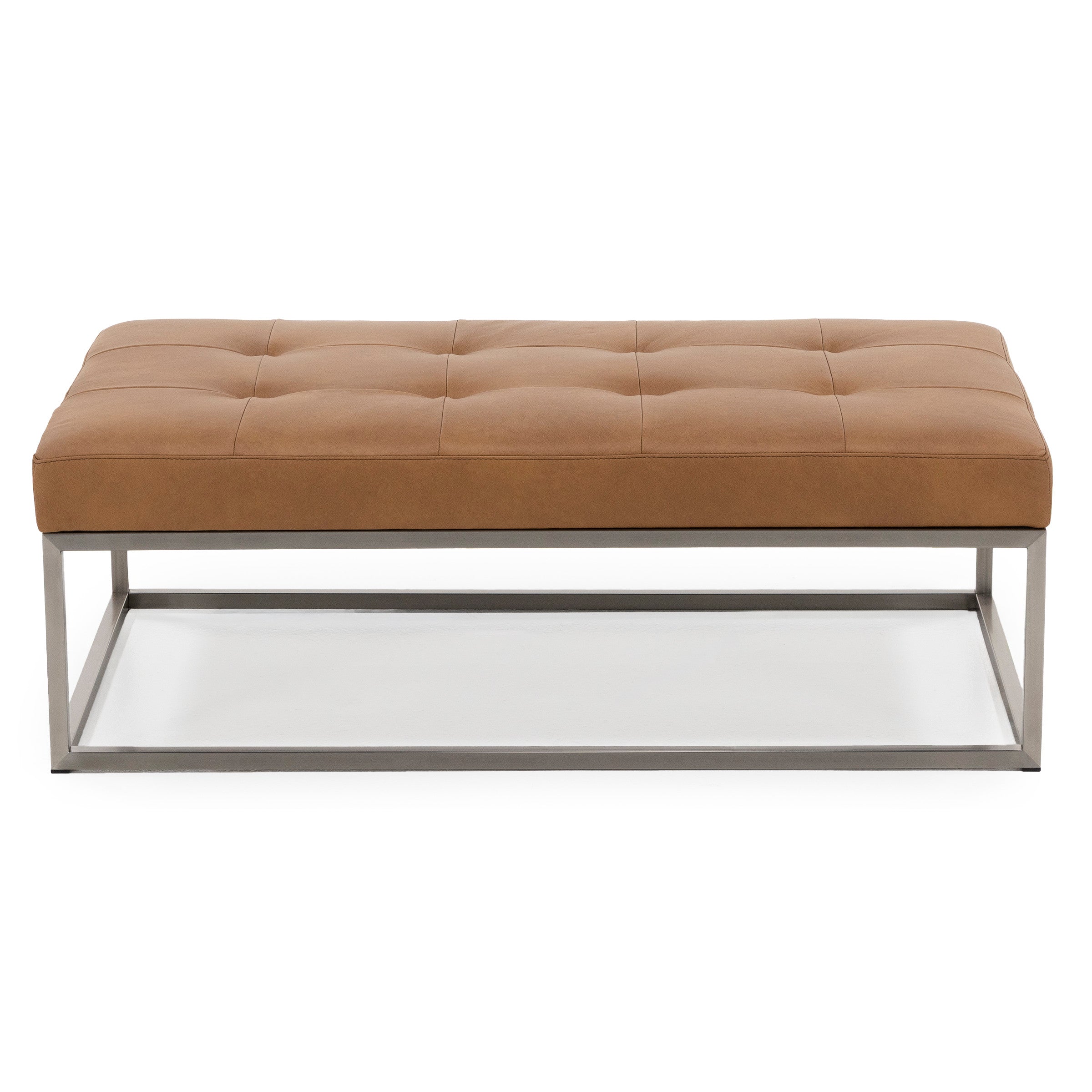 Copley Leather Cocktail Ottoman