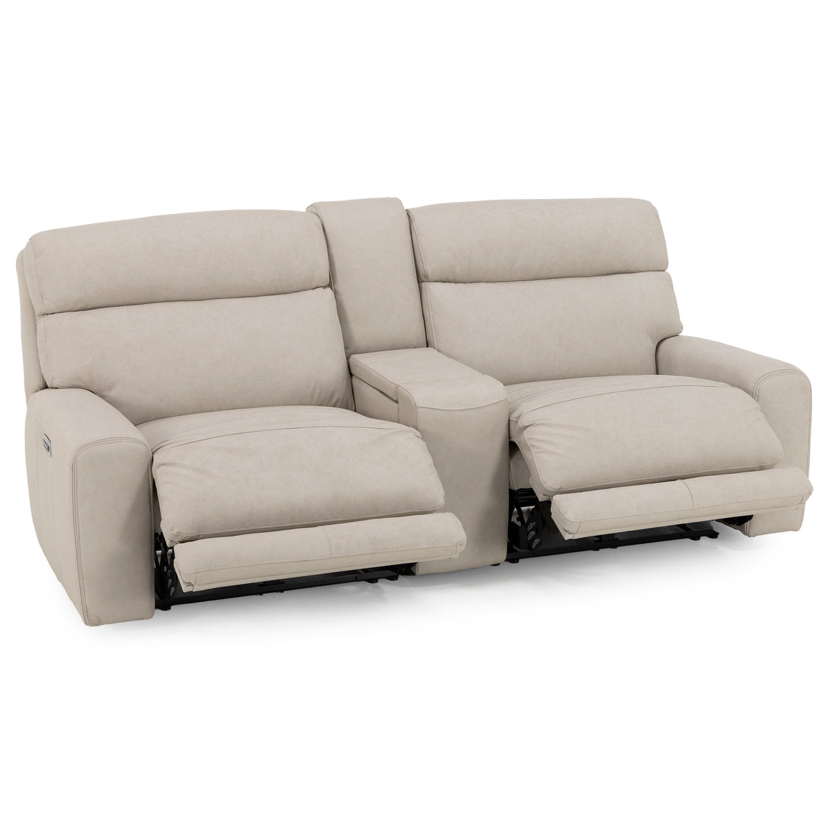 Morrow 3-Pc. Leather Fully Loaded Zero Gravity Reclining Console Loveseat