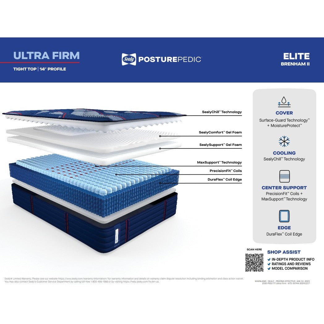 Sealy Posturepedic Elite Brenham Ultra Firm