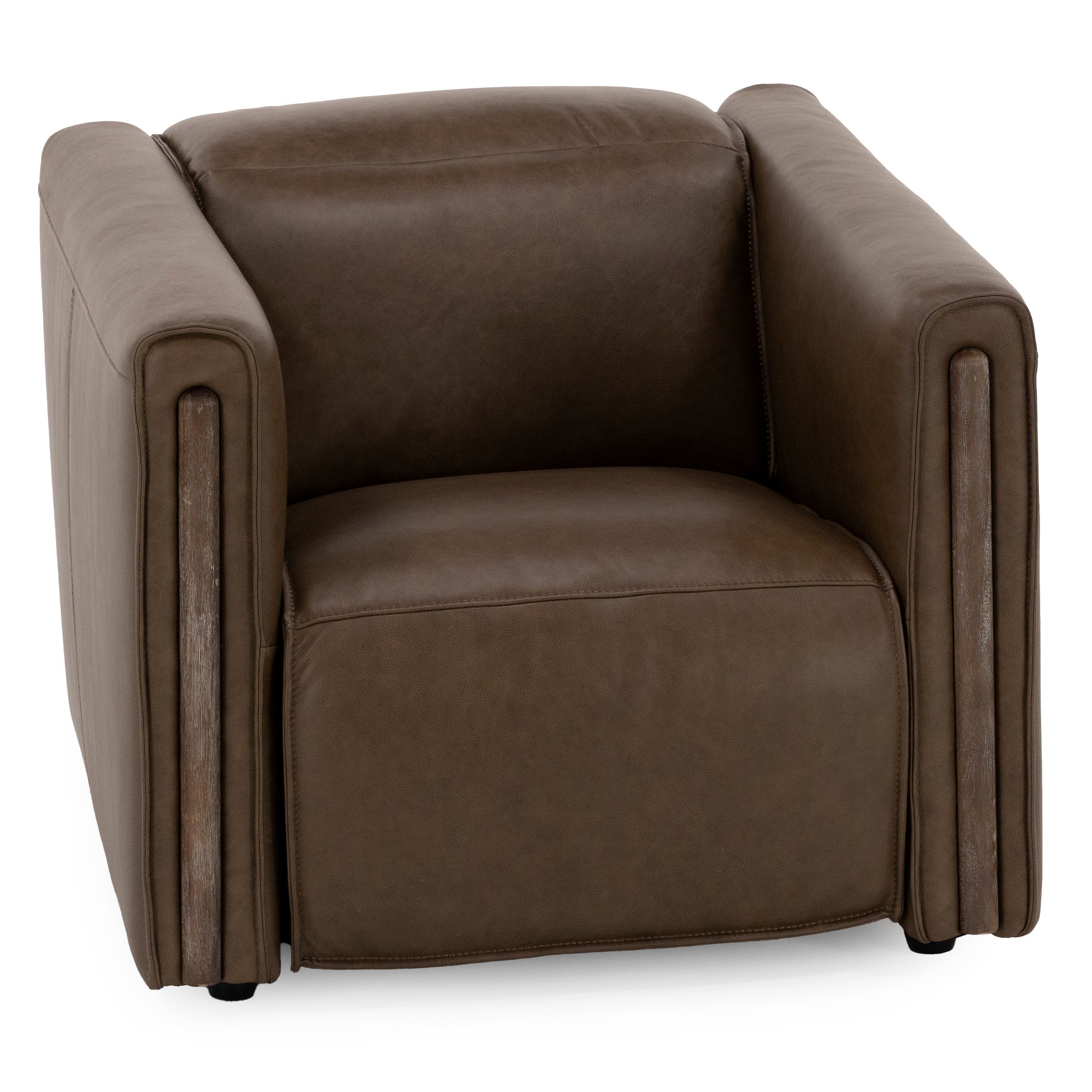 Dallas Leather Power Headrest Wall Saver Recliner in Portobello
