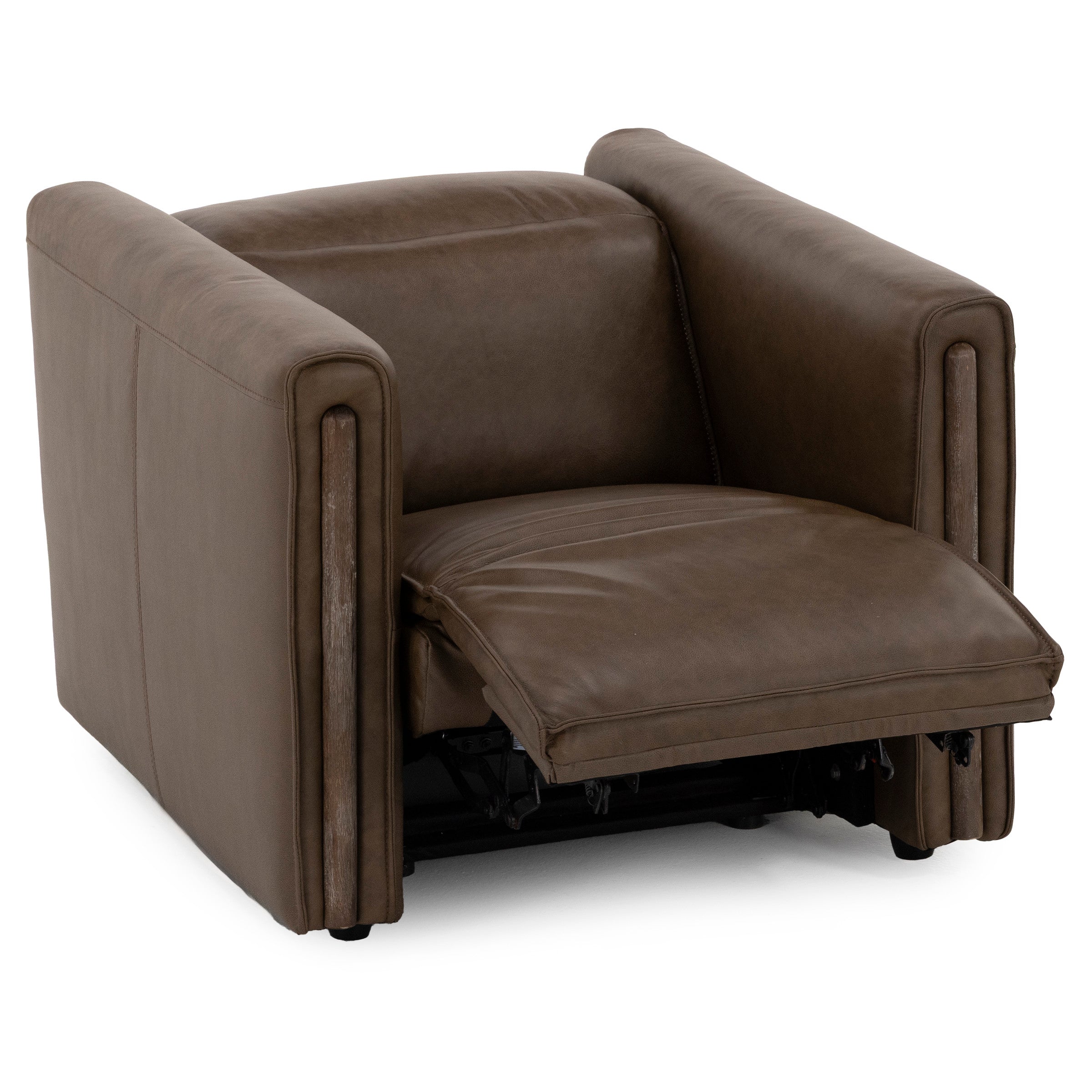 Dallas Leather Power Headrest Wall Saver Recliner in Portobello
