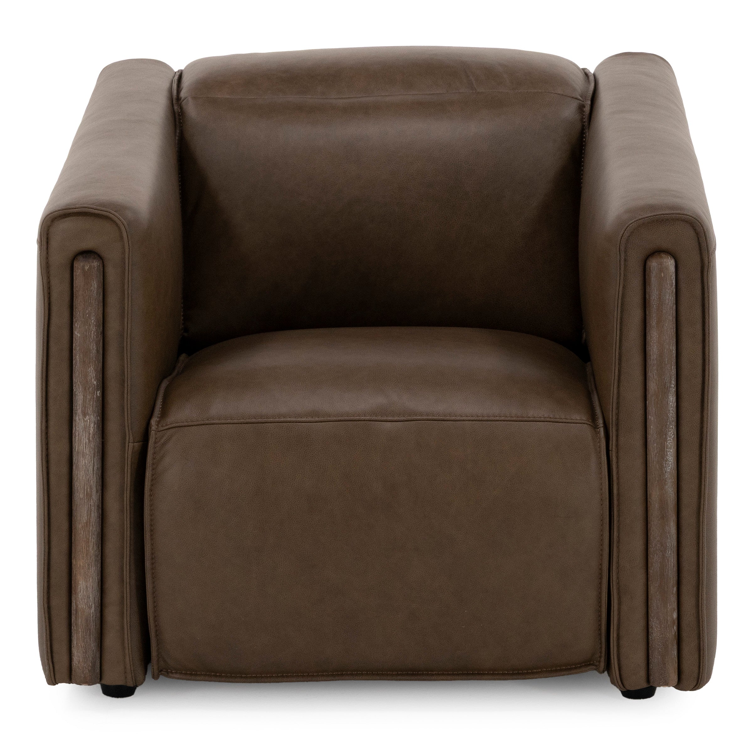 Dallas Leather Power Headrest Wall Saver Recliner in Portobello