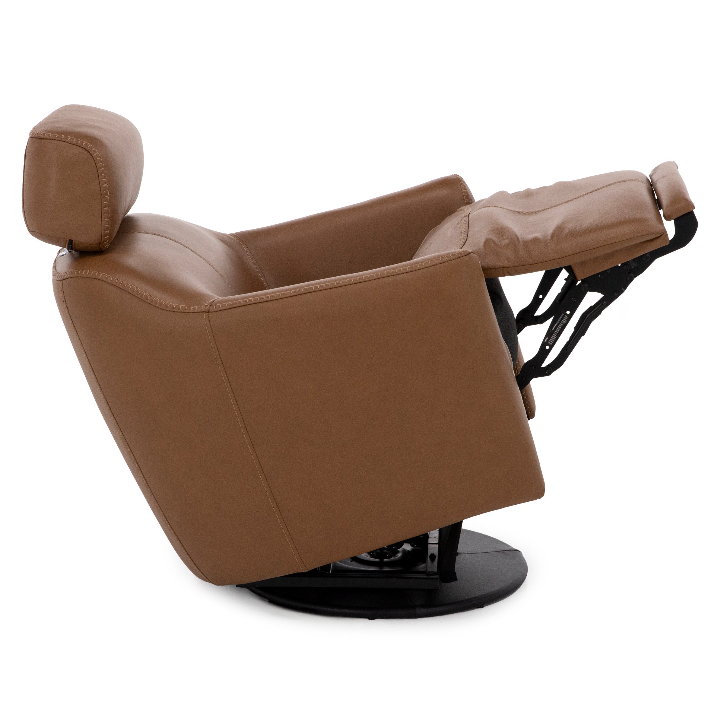 Walker Leather Power Swivel Recliner