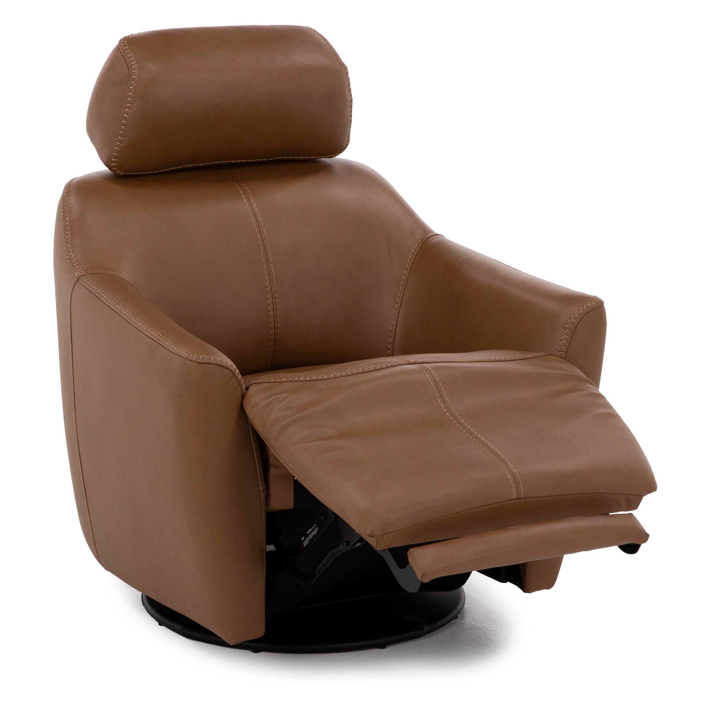 Walker Leather Power Swivel Recliner