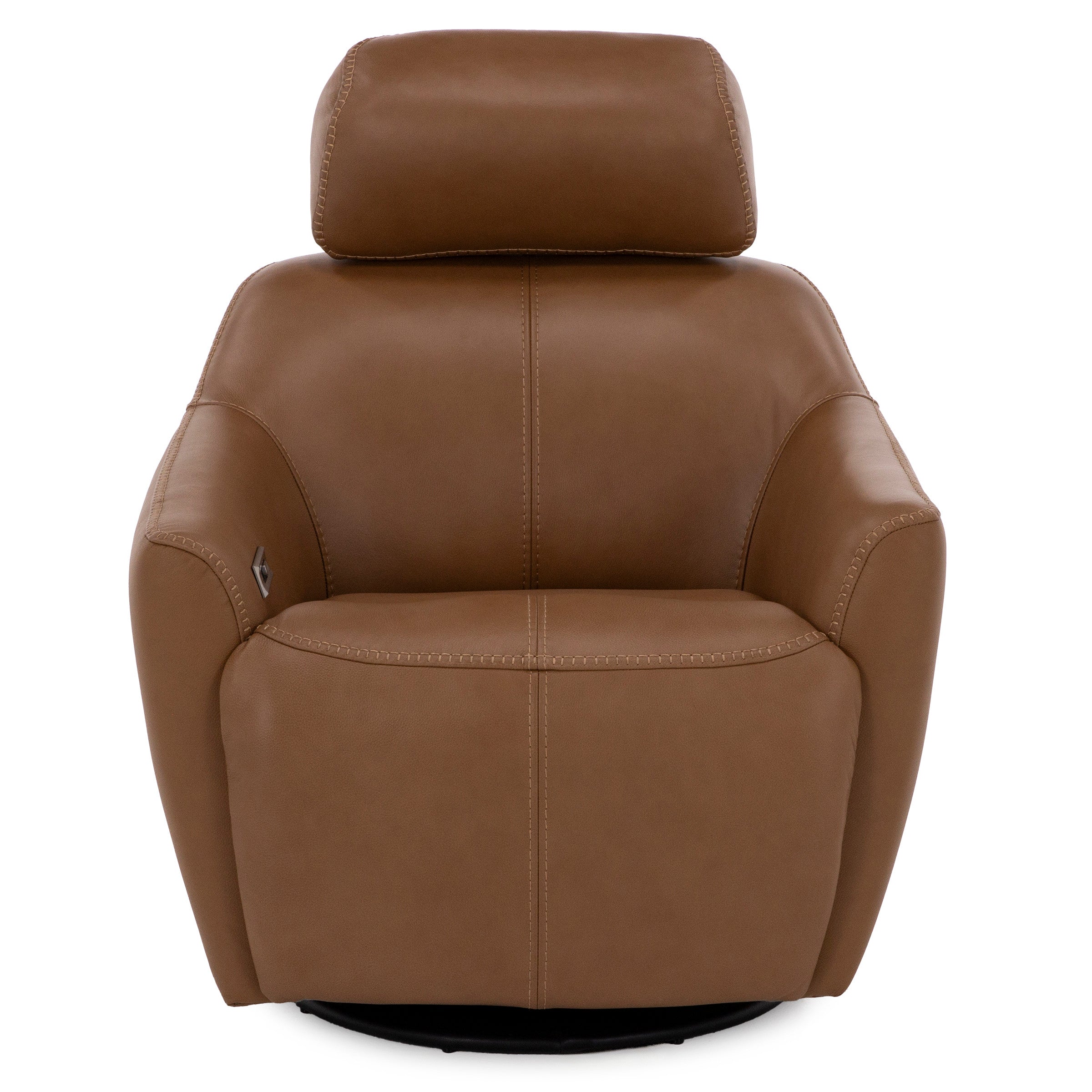 Walker Leather Power Swivel Recliner